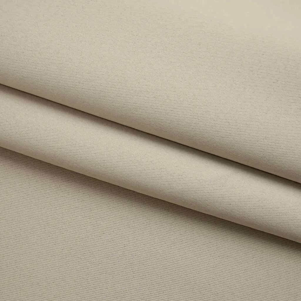 Beiger Vorhang 290 x 245 cm mit Metallhaken, 100% Polyester