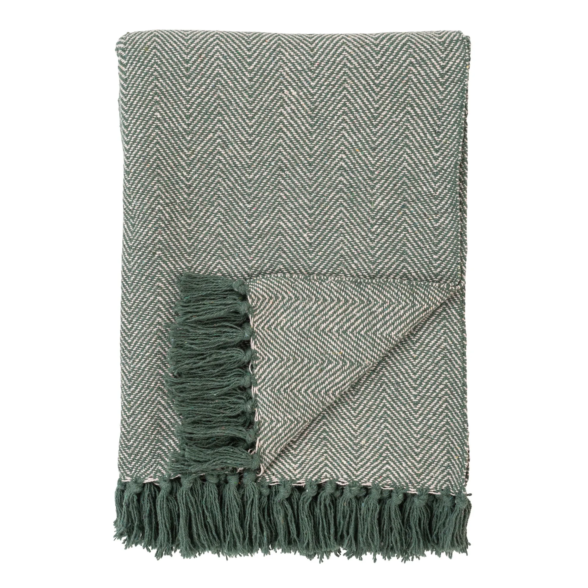 tinkaro Plaid Cort 100% Recycelte Baumwolle Grün