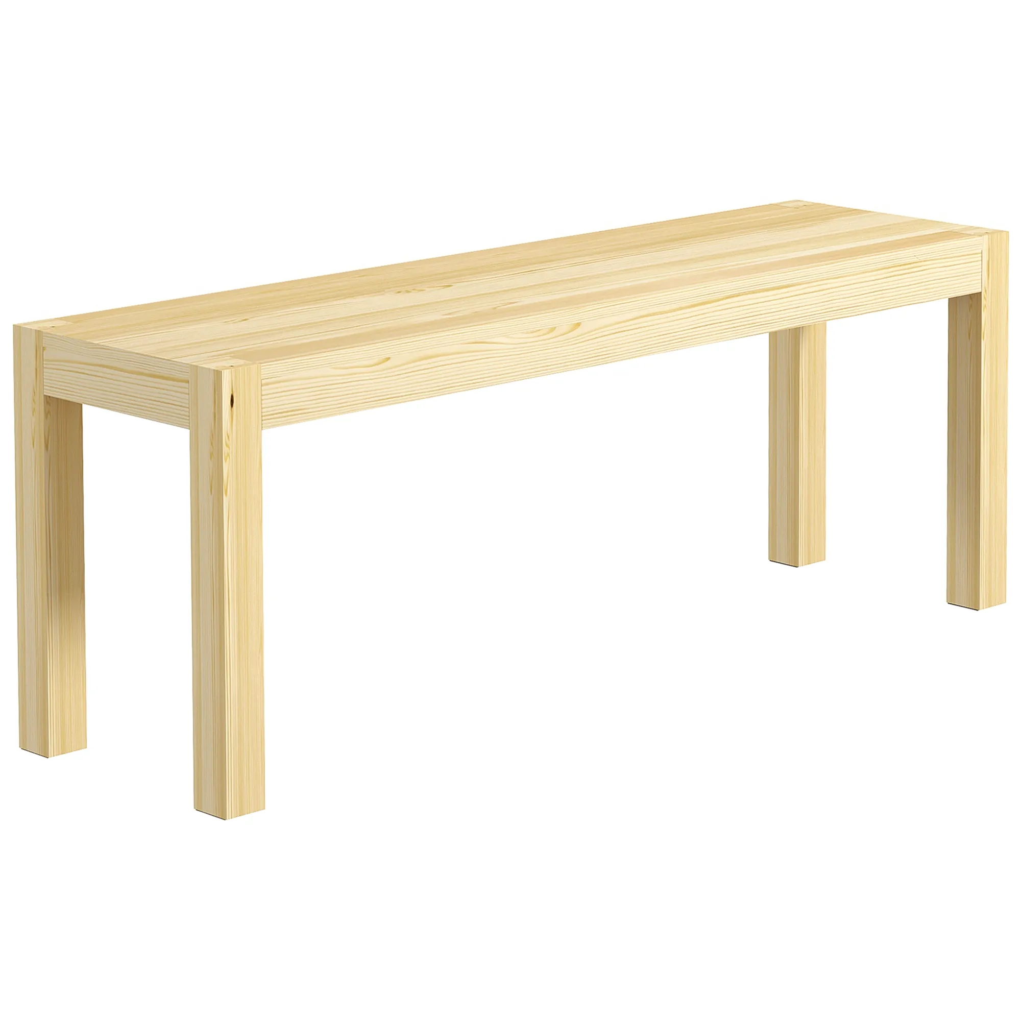 Sitzbank aus Kiefernholz 120L x 33B x 45H cm in Natur
