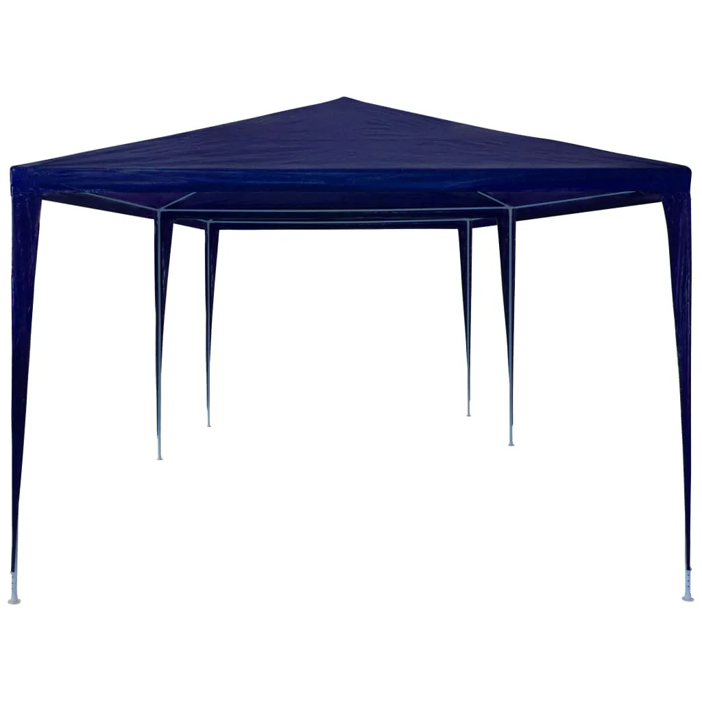 Partyzelt 3 x 6 x 2,55 m Blau mit PE-Dach und Stahl-Rahmen