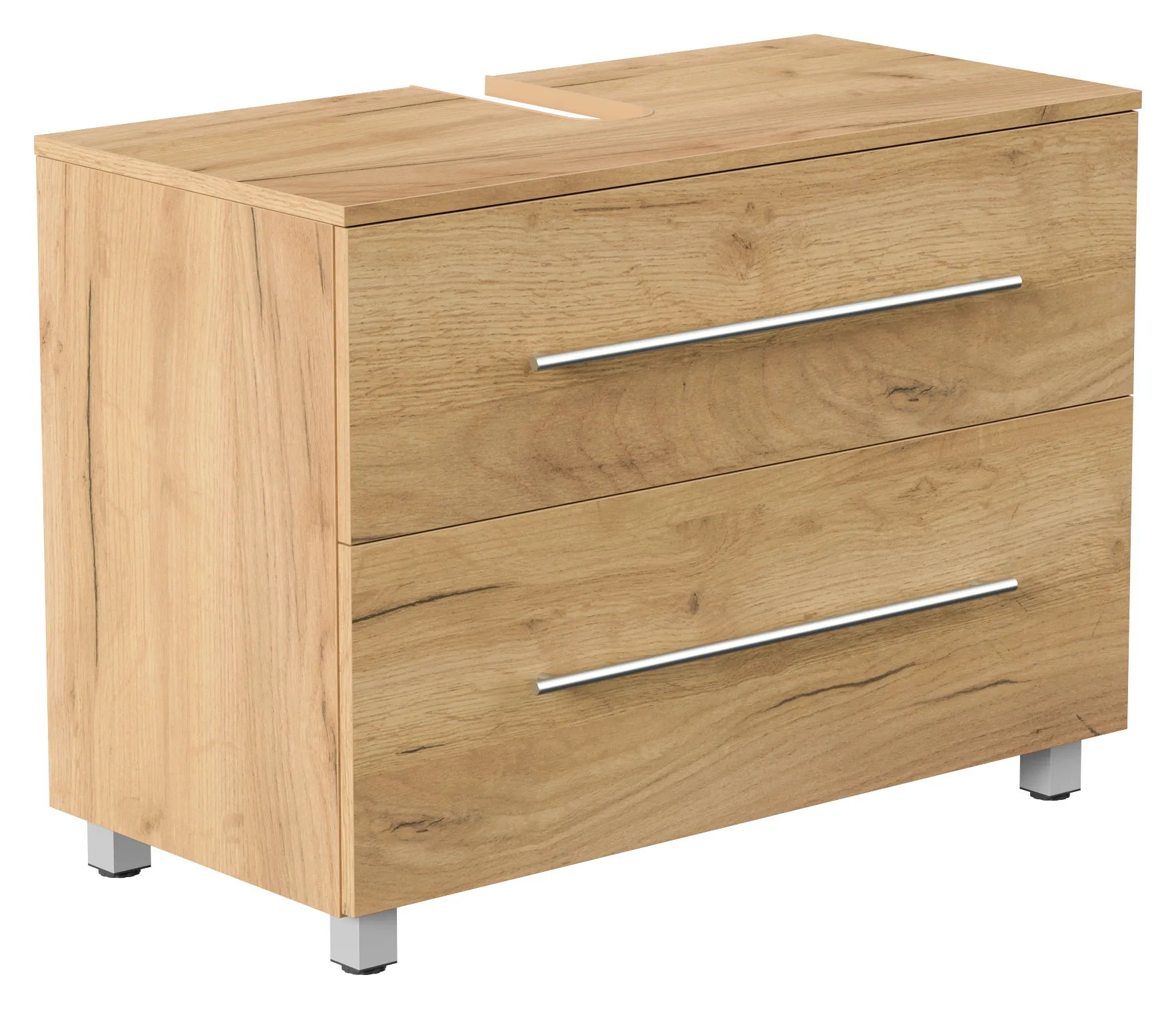 Mondial Universal Unterbau auf Standfüßen 85 cm SoftClose eiche gold