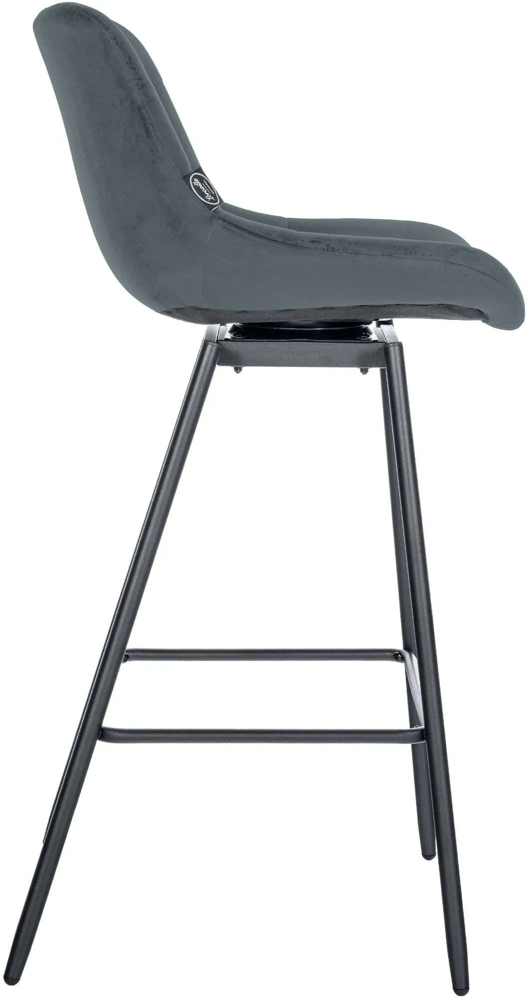 Barhocker Weston schwenkbar 105x49x56 cm dunkelgrau
