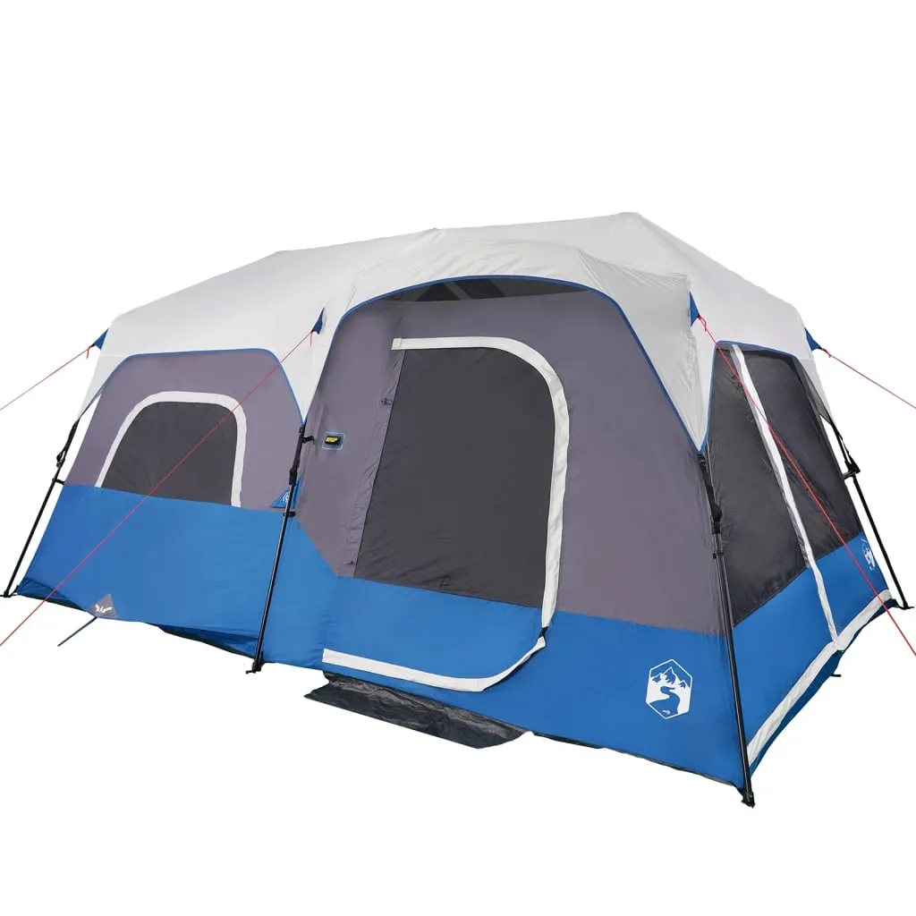 Modernes Familienzelt 441x288x217 cm in Blau mit LED-Beleuchtung