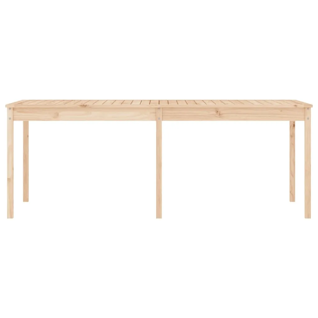 Klassischer Gartentisch aus Massivholz, 203,5 x 100 x 76 cm