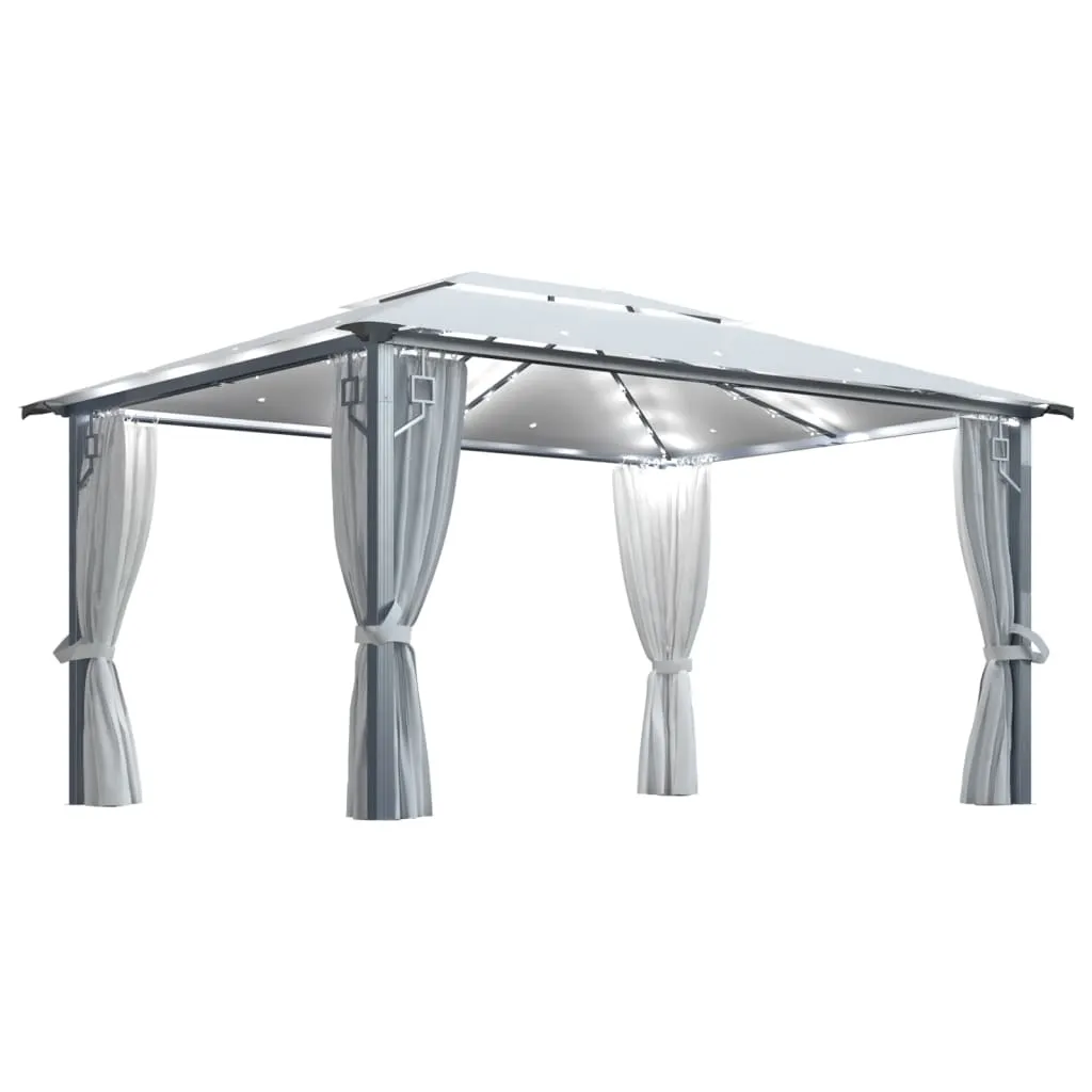 Pavillon Creme 400x300x270 cm mit Aluminium- und Stahlgestell