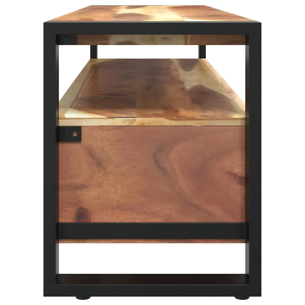 TV-Schrank 120x35x45 cm Massivholz Honigfarben