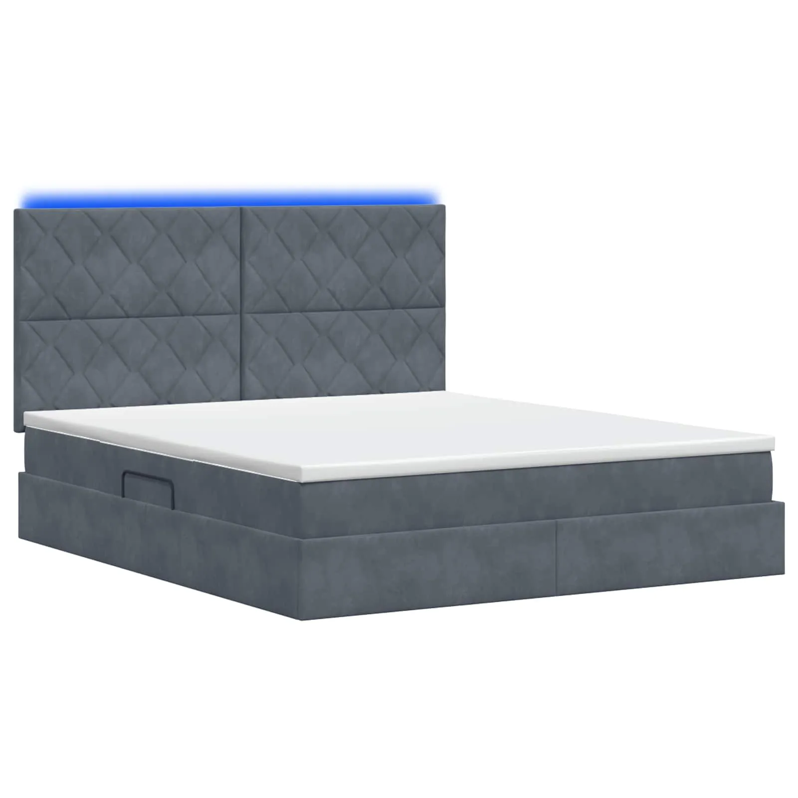 Stauraumbett mit Matratze 180x200 Dunkelgrau