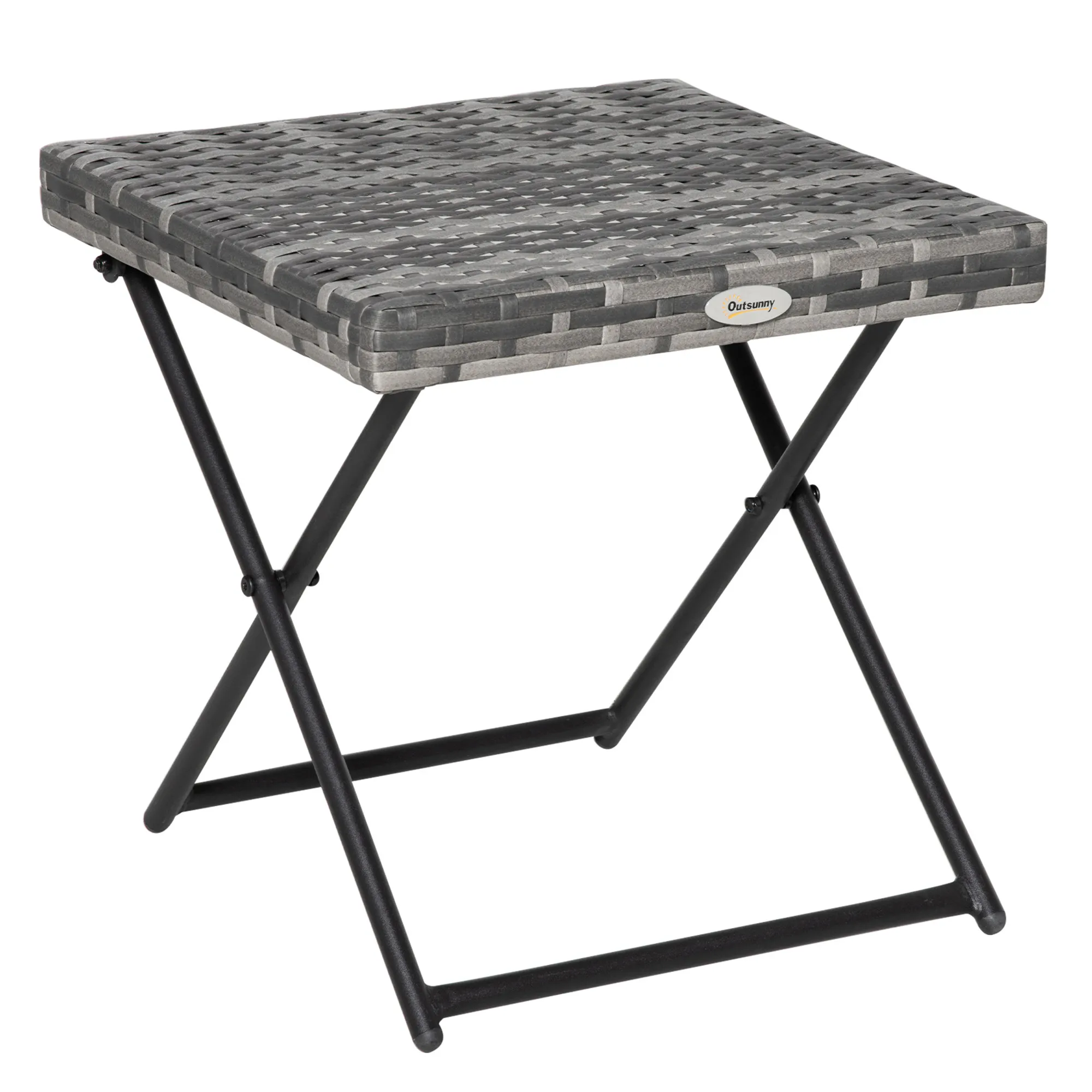 Moderner Klapptisch 40x40x40 cm in Grau