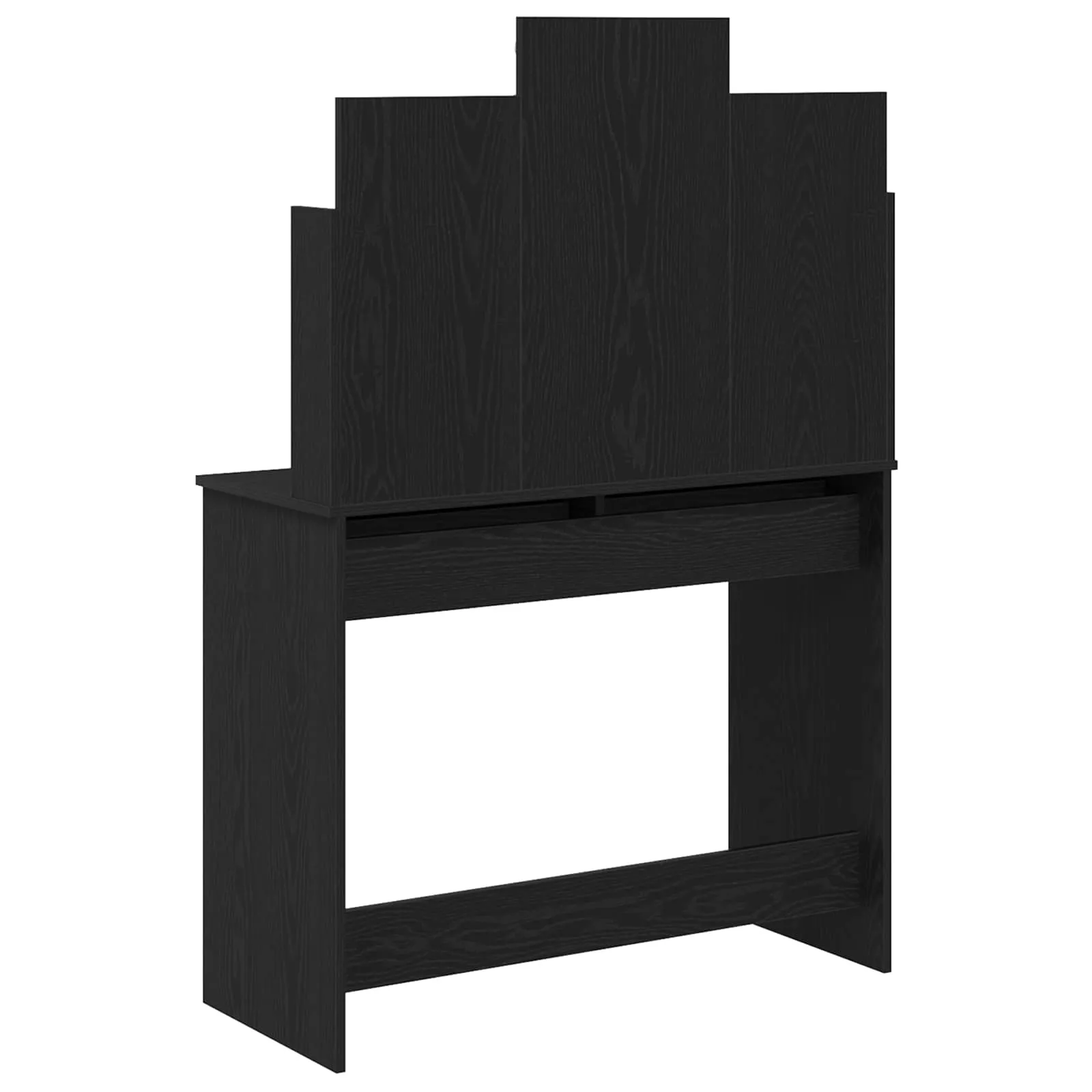 Moderner Schminktisch 96 x 39 x 142 cm in Schwarz Eichen-Optik