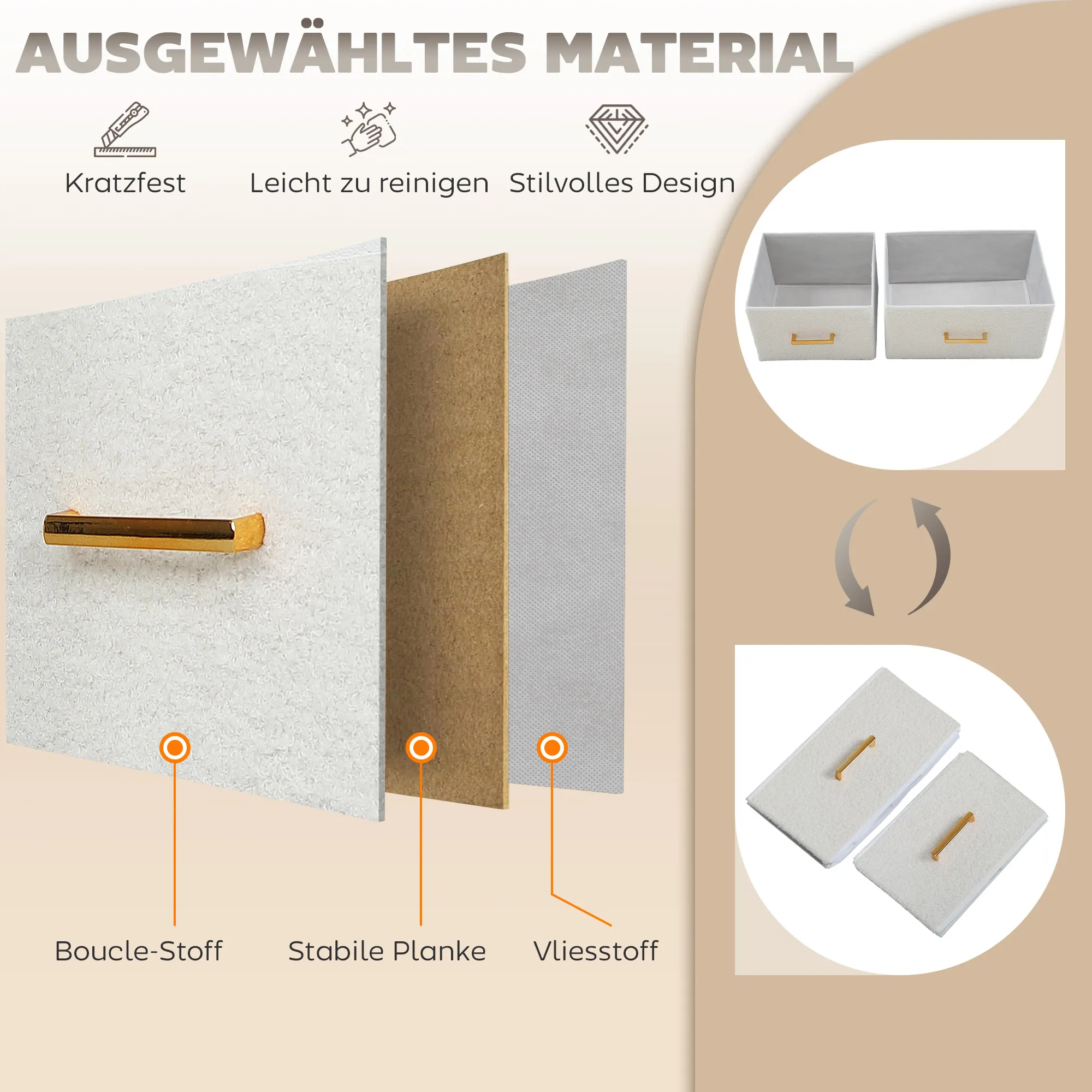 Wohnzimmer-Kommode 100B x 30T x 99H cm in Cremeweiß