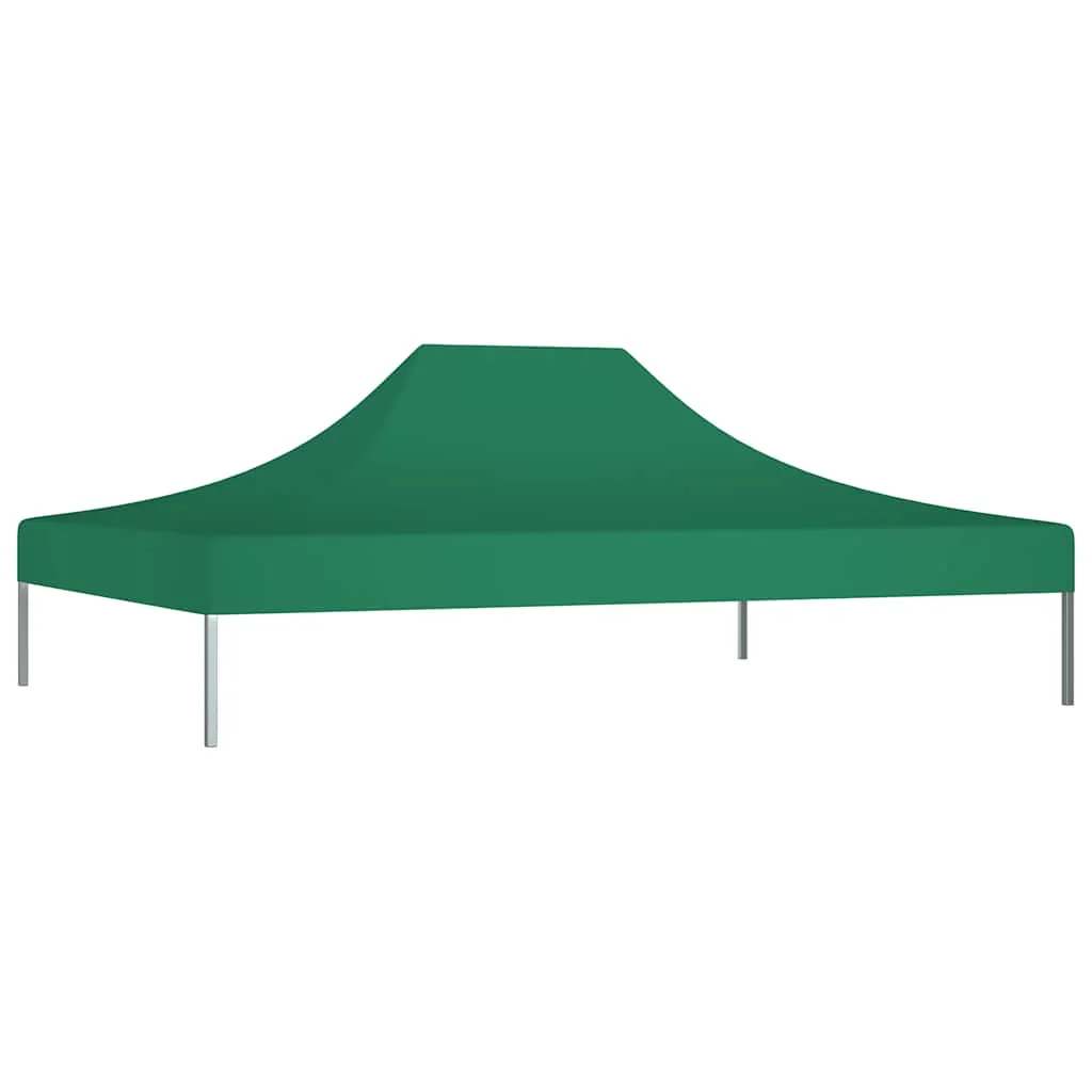 Partyzelt-Dach 410x280 cm Grün aus UV- und wasserbeständigem Oxfordgewebe