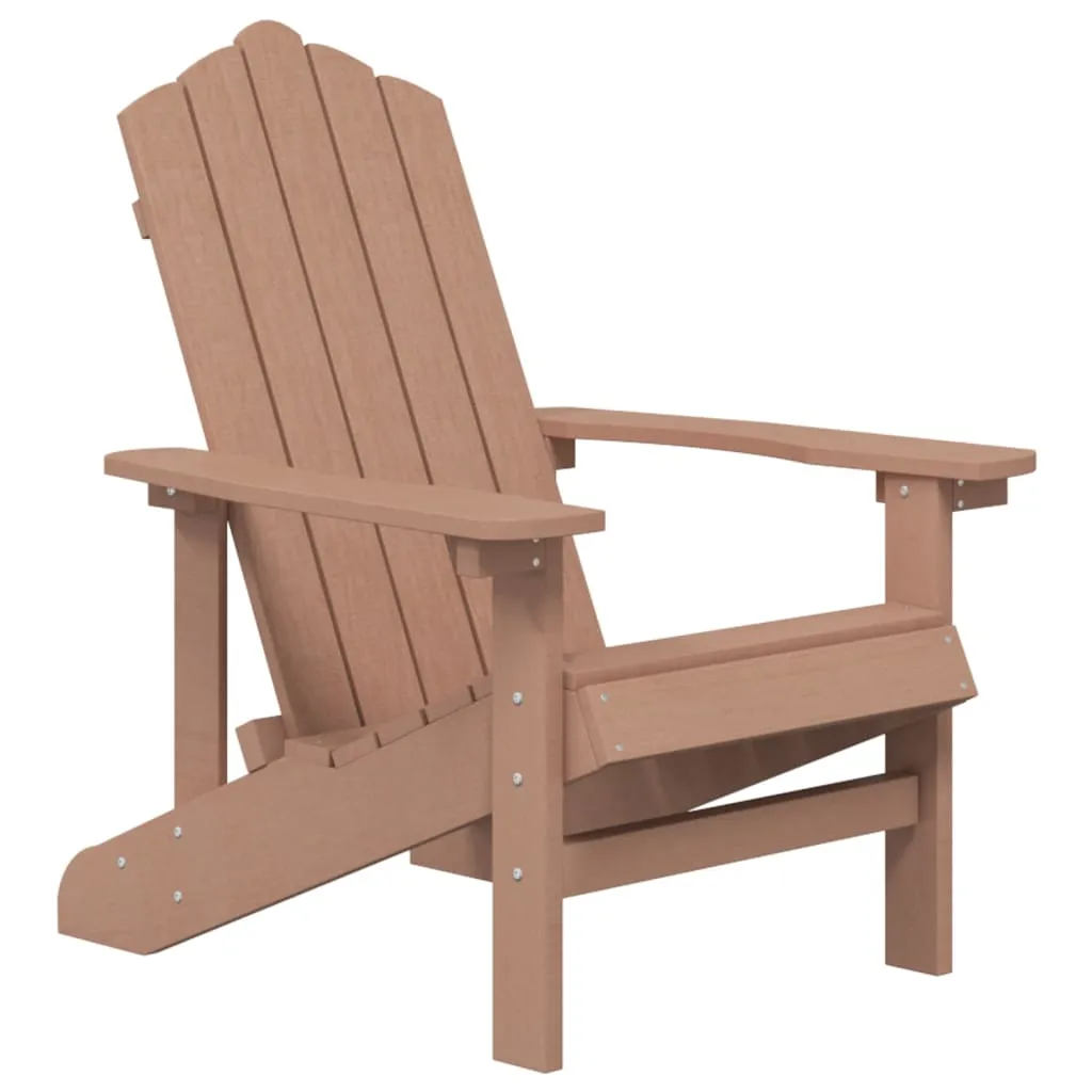 Adirondack Gartensessel HDPE Braun 73x83x92 cm wetterfest