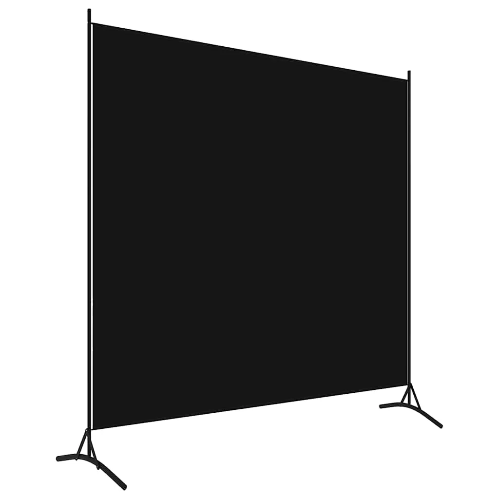 Vielseitiger Raumteiler 175 x 180 cm in Schwarz