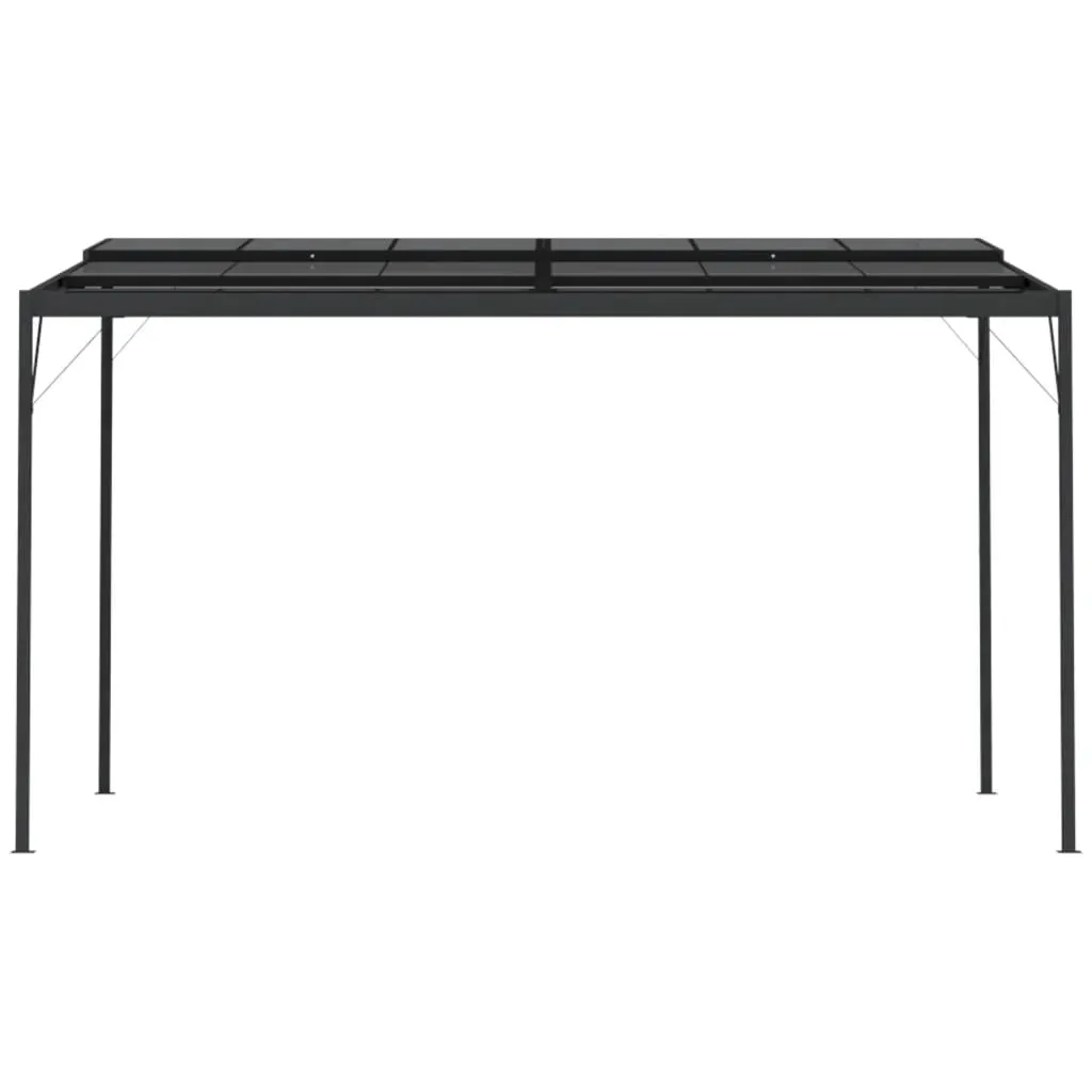 Pavillon mit Aluminium-Stahl-Gestell 396 x 294 x 246 cm Anthrazit