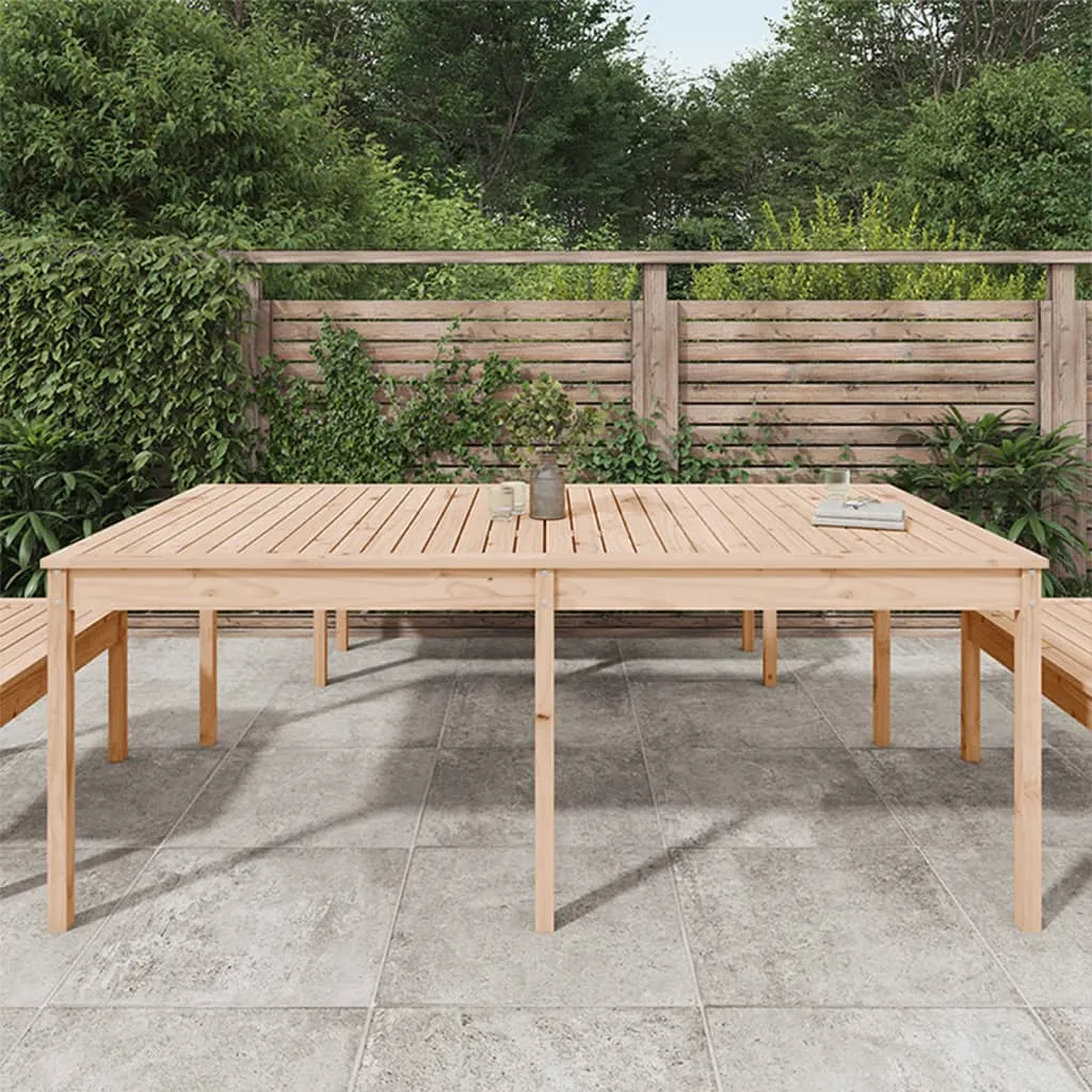 Klassischer Gartentisch aus Massivholz, 203,5 x 100 x 76 cm