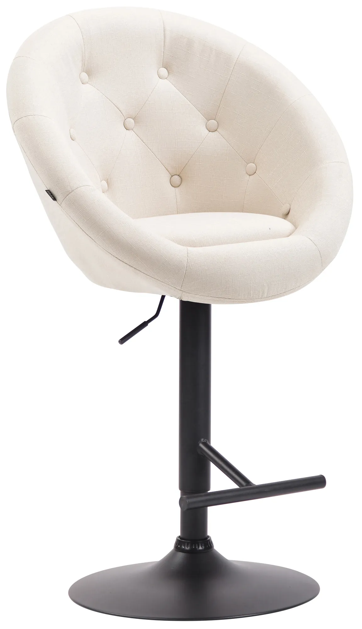 Barhocker London V2 107-128x65x57 cm Creme