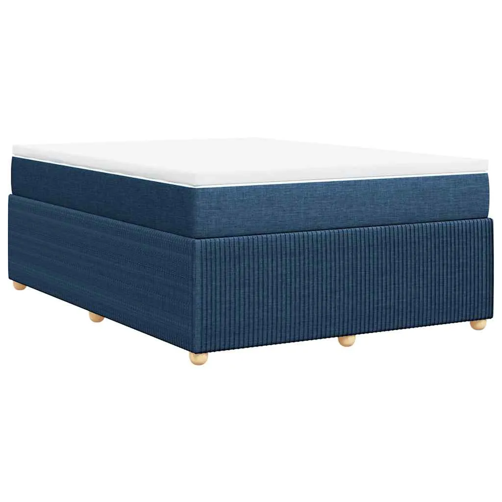 Boxspringbett Taschenfederkernmatratze 140x200 cm Blau