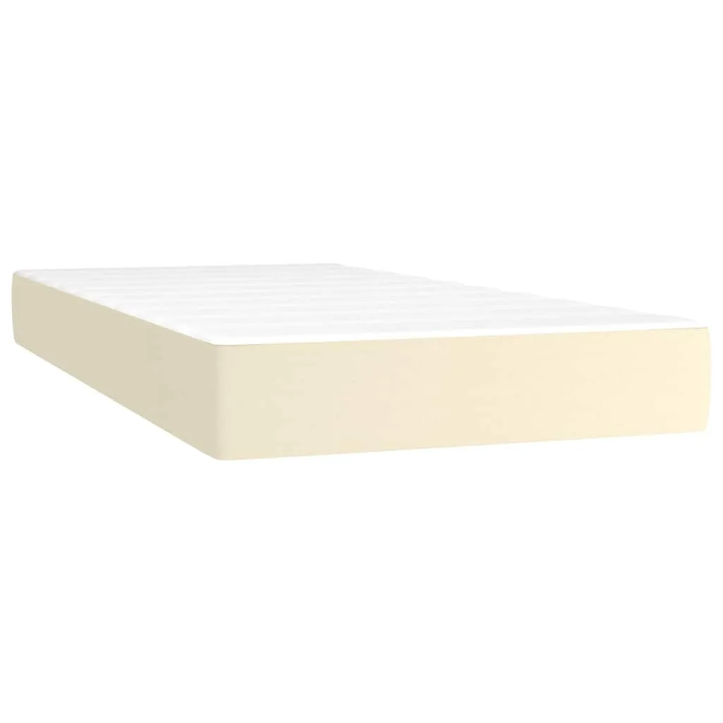 Boxspringbett Kunstleder mit Taschenfederkernmatratze 80x200 cm