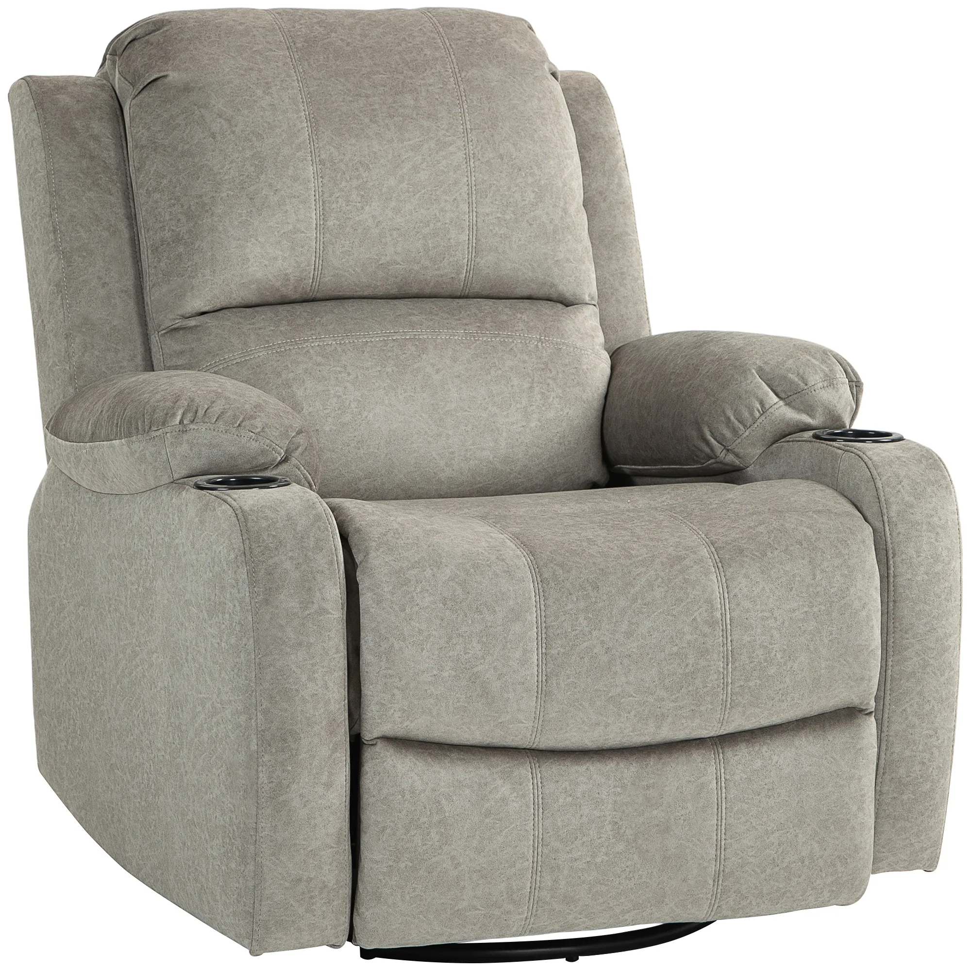 Relaxsessel Braun 87B x 95T x 102H cm mit Dreh- und Wippfunktion
