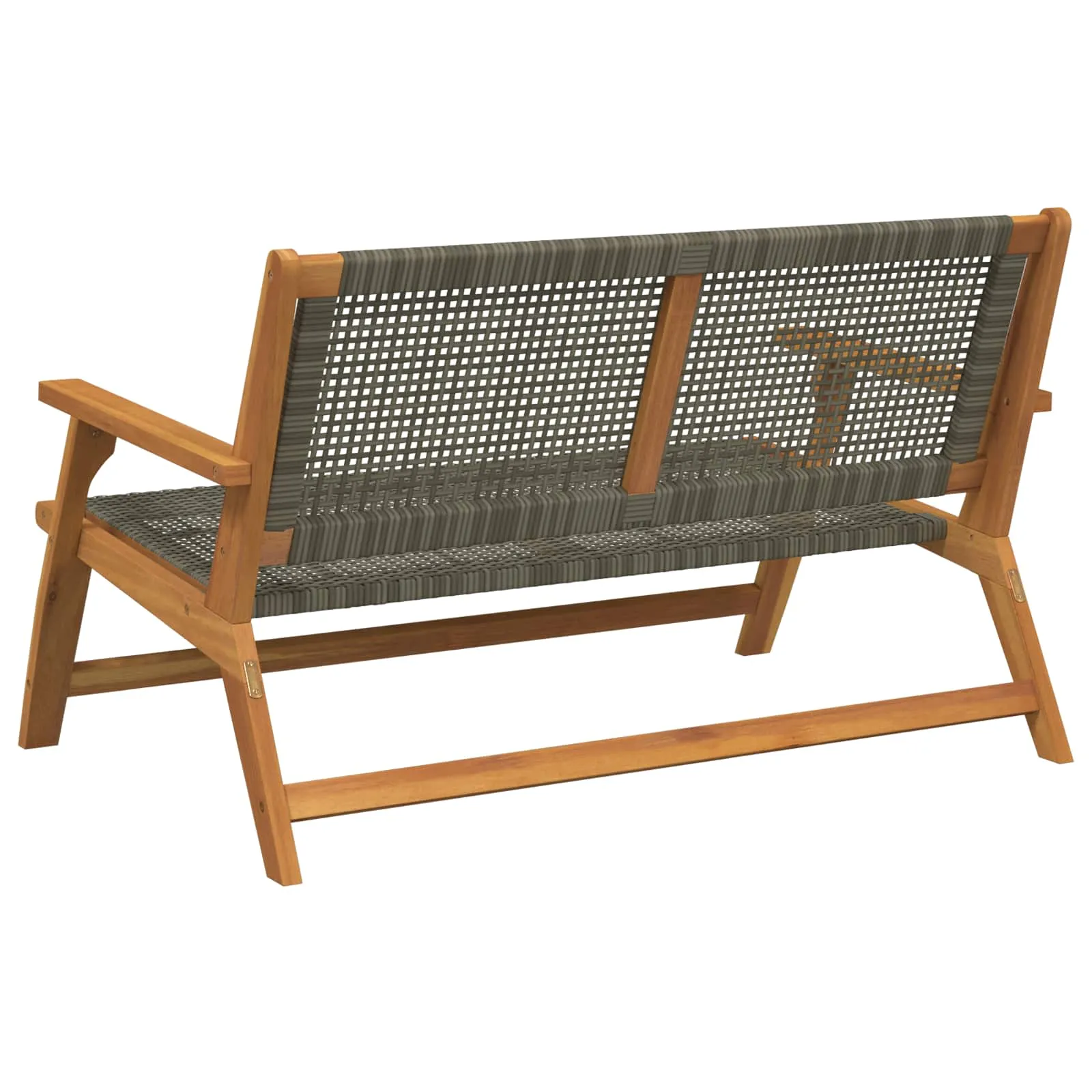 Modernes Gartenmöbel-Set Echtholz 122 x 78 x 73 cm Grau