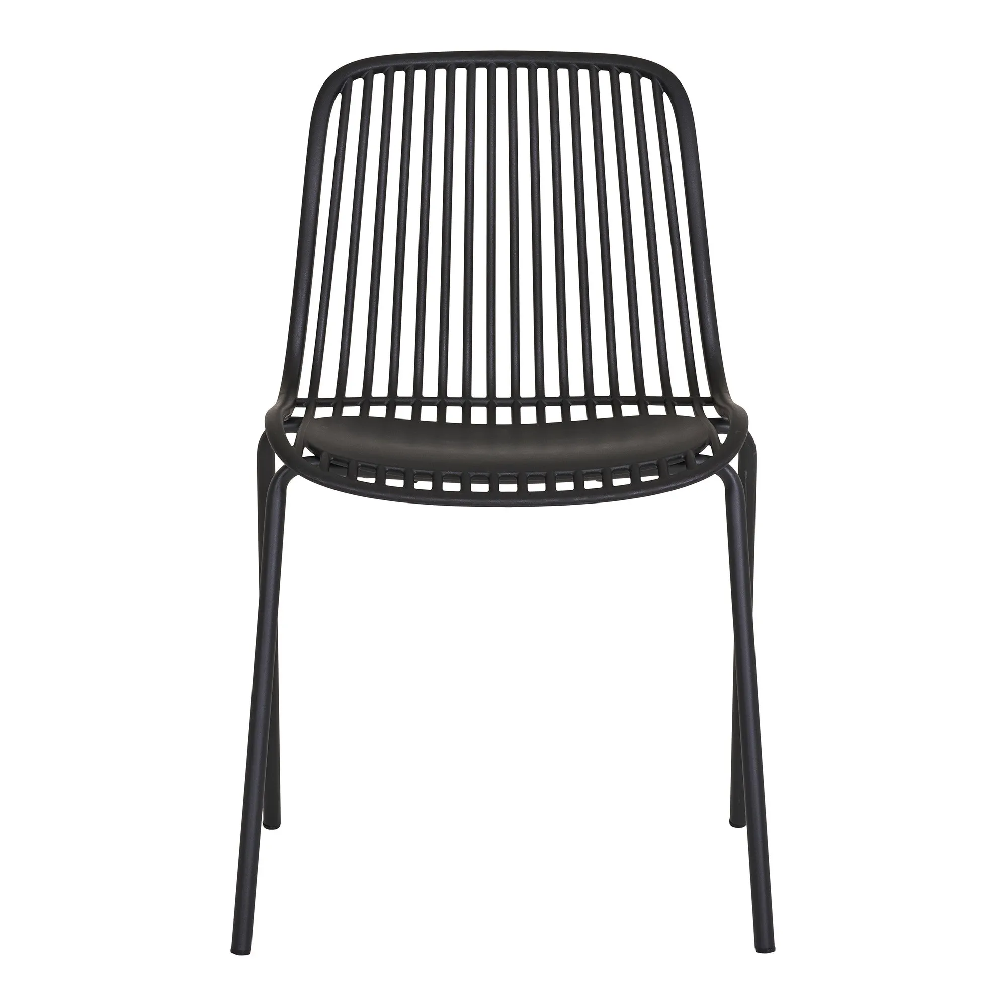 tinkaro Esszimmerstuhl stapelbar 55 x 46,5 x 82 cm Schwarz