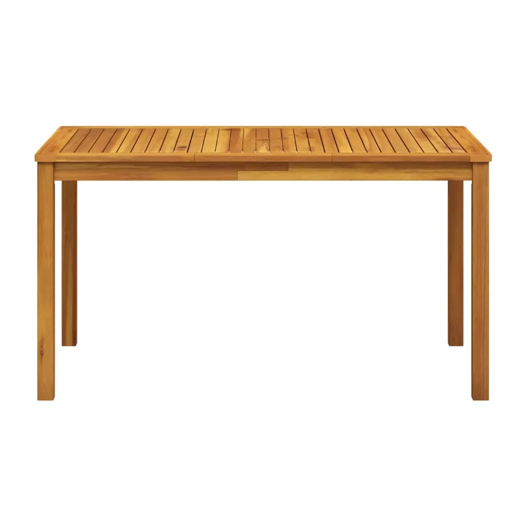 Gartentisch 140x80x74 cm Massivholz Akazie