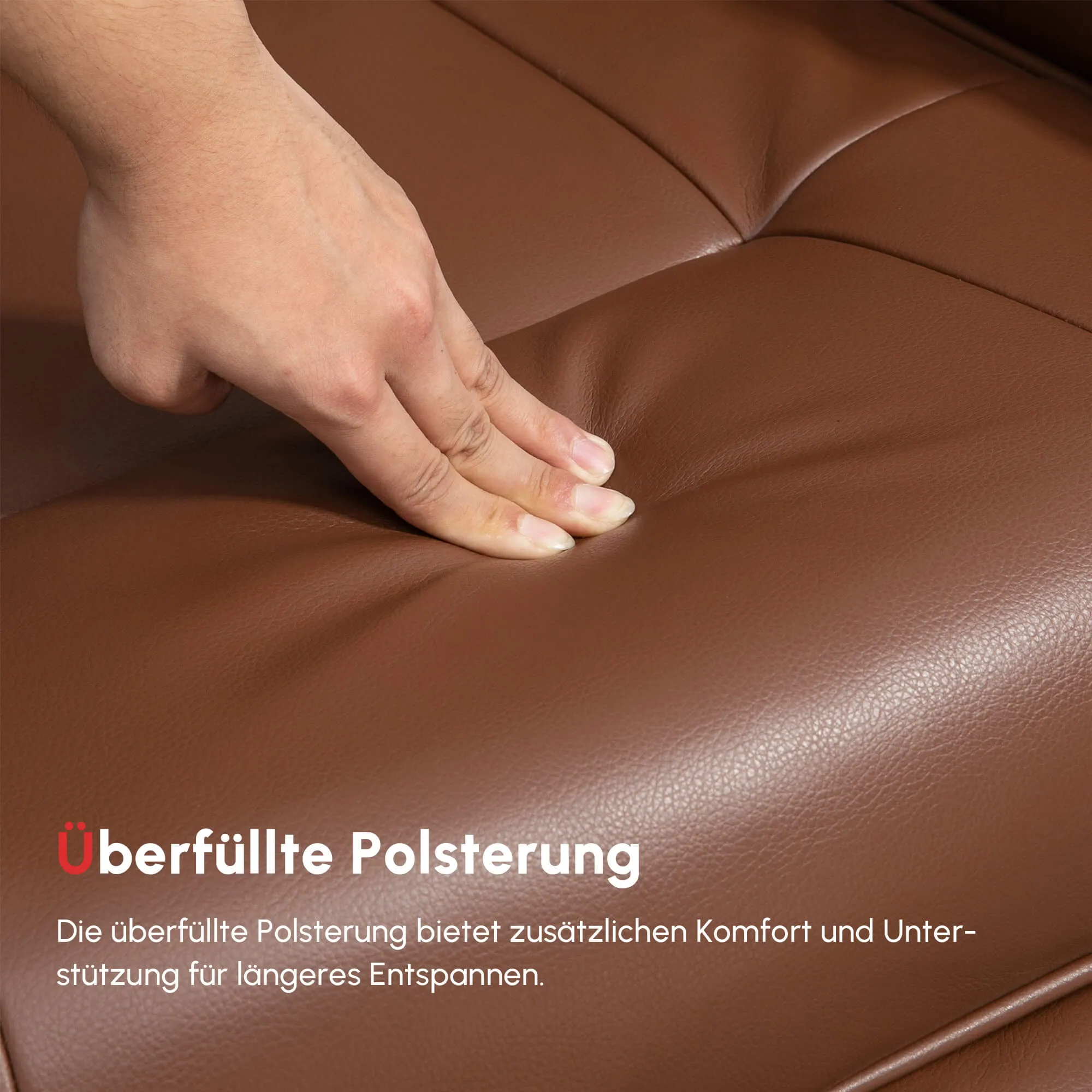 Relaxsessel Braun 78L x 87B x 100H cm mit 360° Drehfuß