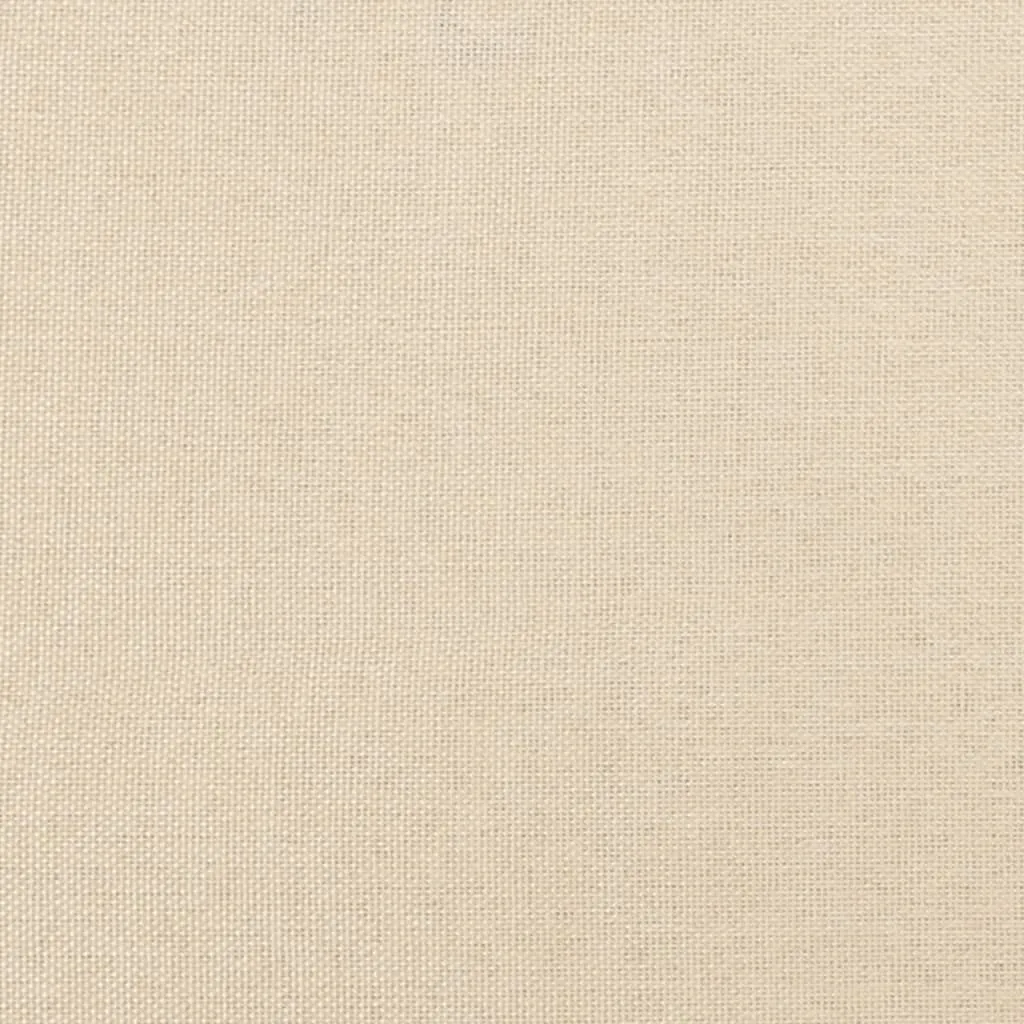 Boxspring-Bettrahmen Creme 203x120x35 cm mit Stoff und Massivholz