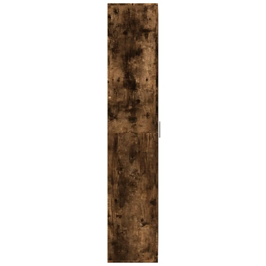 Highboard Massivholz Räuchereiche 70 x 35 x 180 cm