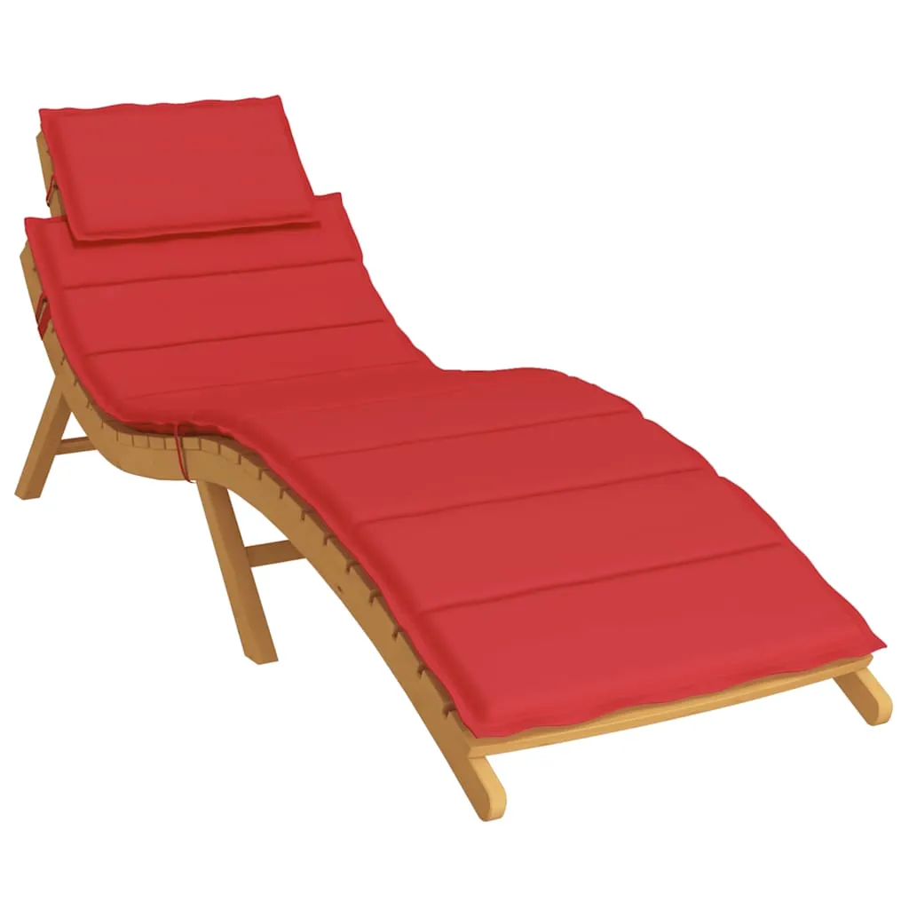 Liegenauflage Oxford-Gewebe 186x58x4 cm Rot