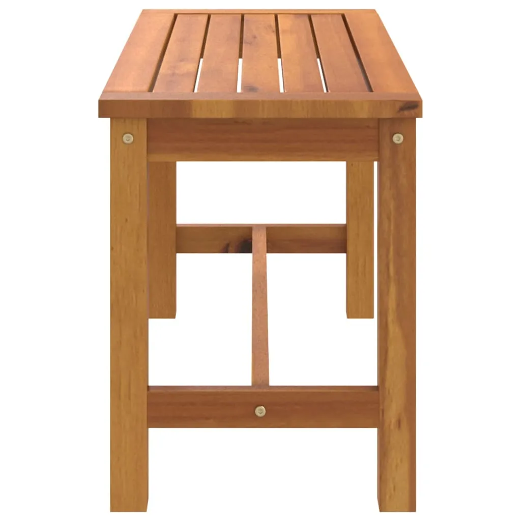 Gartenbank 80x35x45 cm Massivholz Akazie