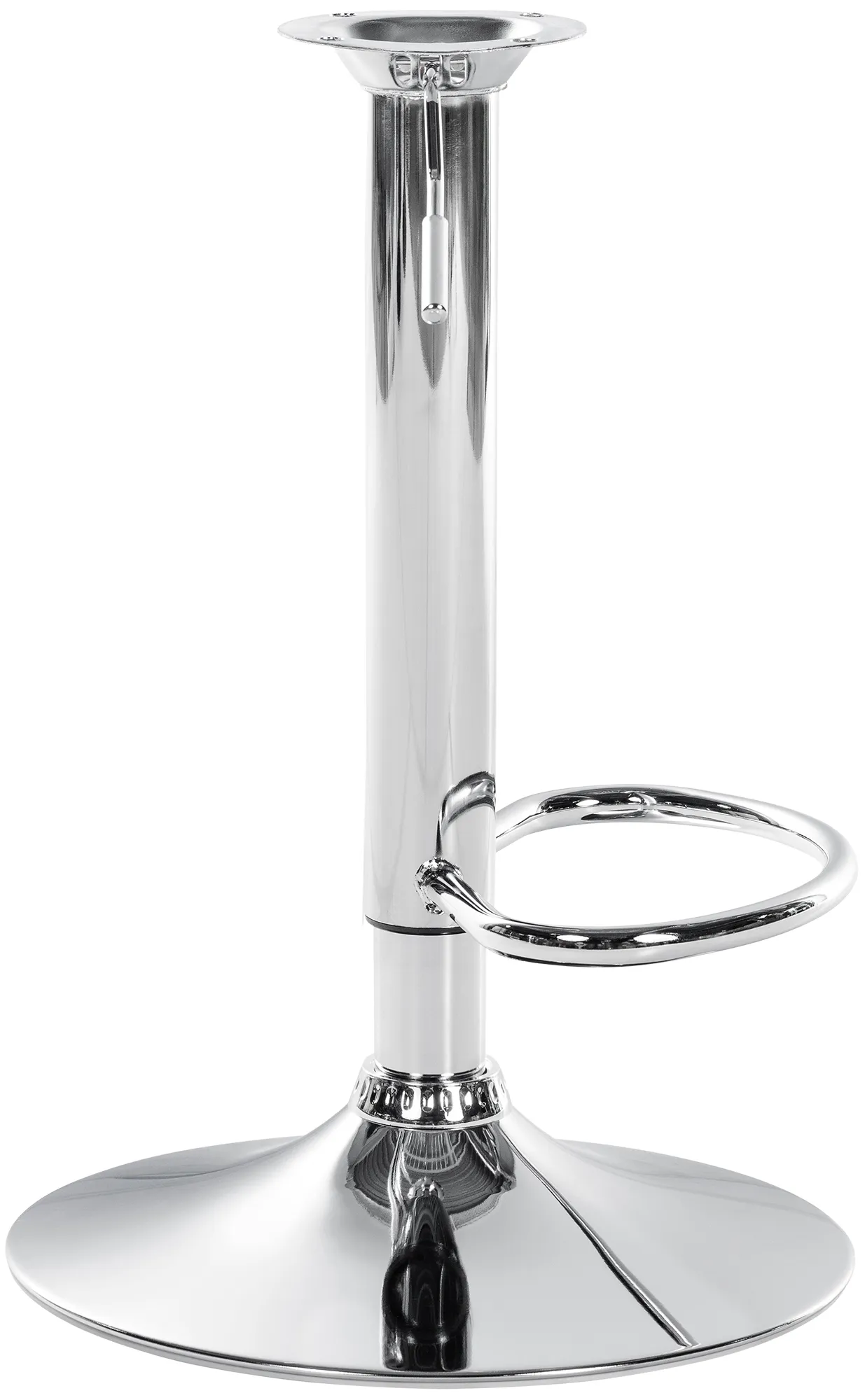 Barhocker-Gestell XL 57-77 cm Chrom