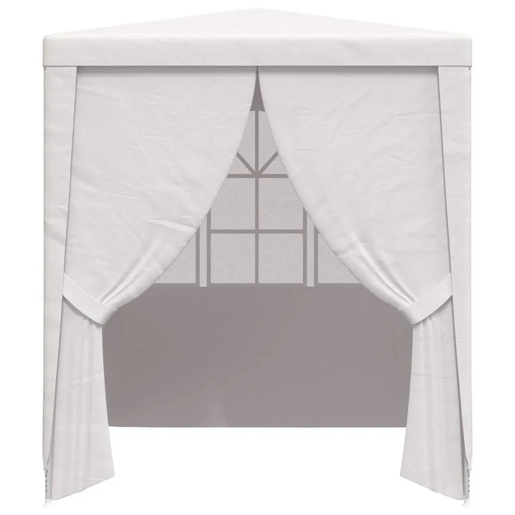 Party-Gartenzelt Weiß 2,5 x 2,5 x 2,4 m mit UV- und Wasserbeständigkeit