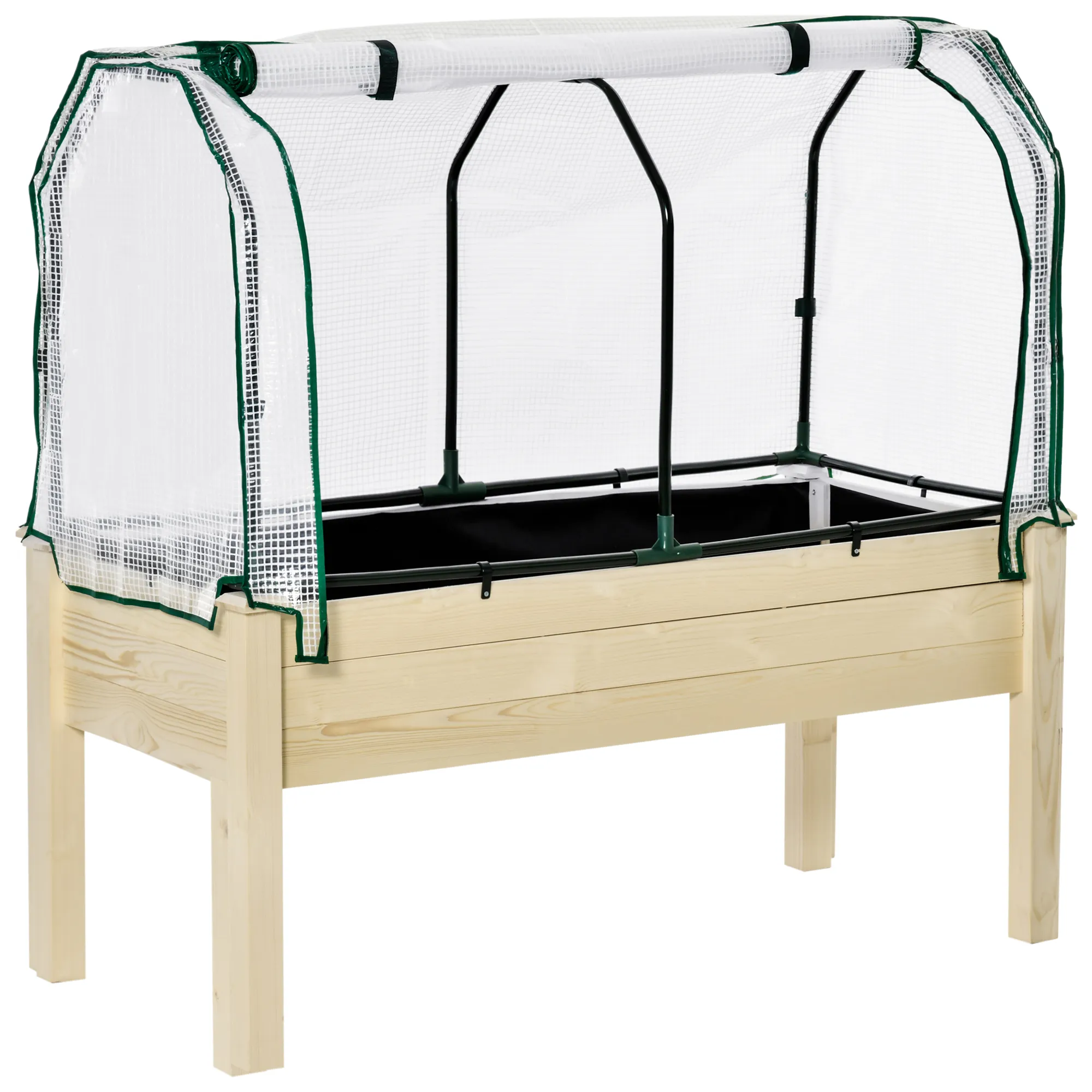 Blumenkasten Naturholz 121L x 55B x 117H cm