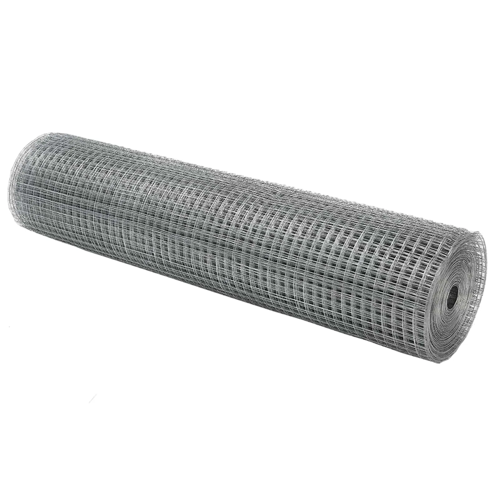 Geschweißter Drahtzaun Silber 2500 x 80 cm für den Außenbereich