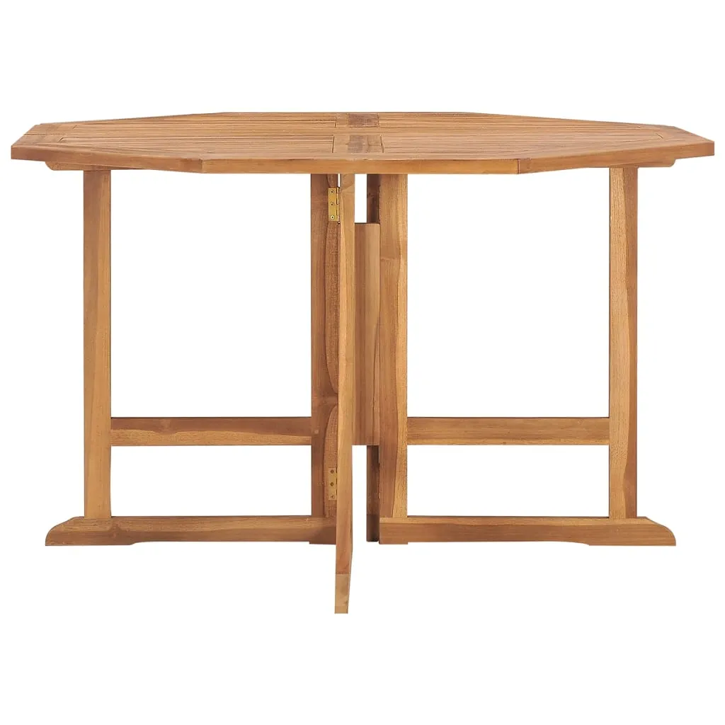 Garten-Esstisch Klappbar 110x110x75 cm Massivholz Teak