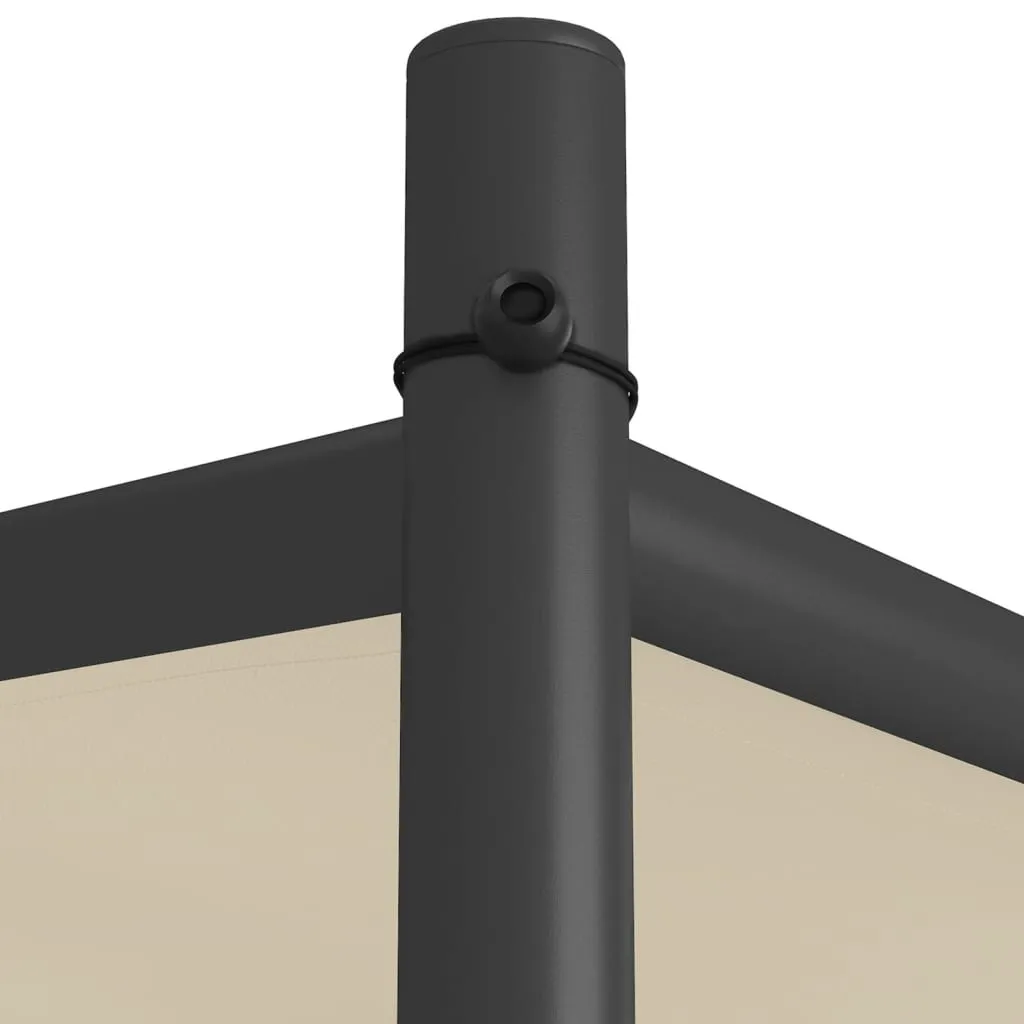 Klassischer Pavillon 3x3 m Beige mit wasserabweisendem Polyester