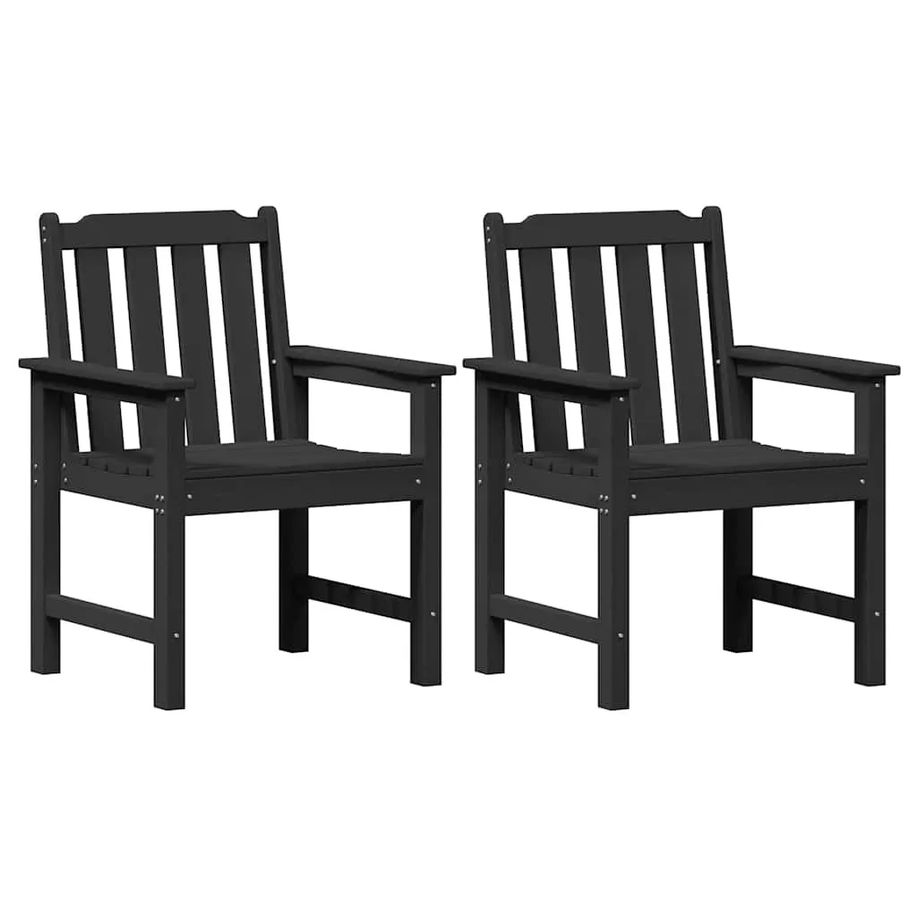 Modernes Gartenmöbel 65,5x59x88 cm Schwarz aus HDPE