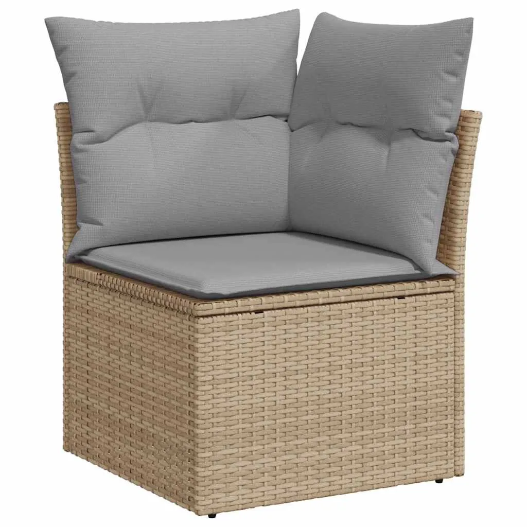 Modulares Garten-Dining-Set 55x55 cm in Beige und Grau mit Echtholz