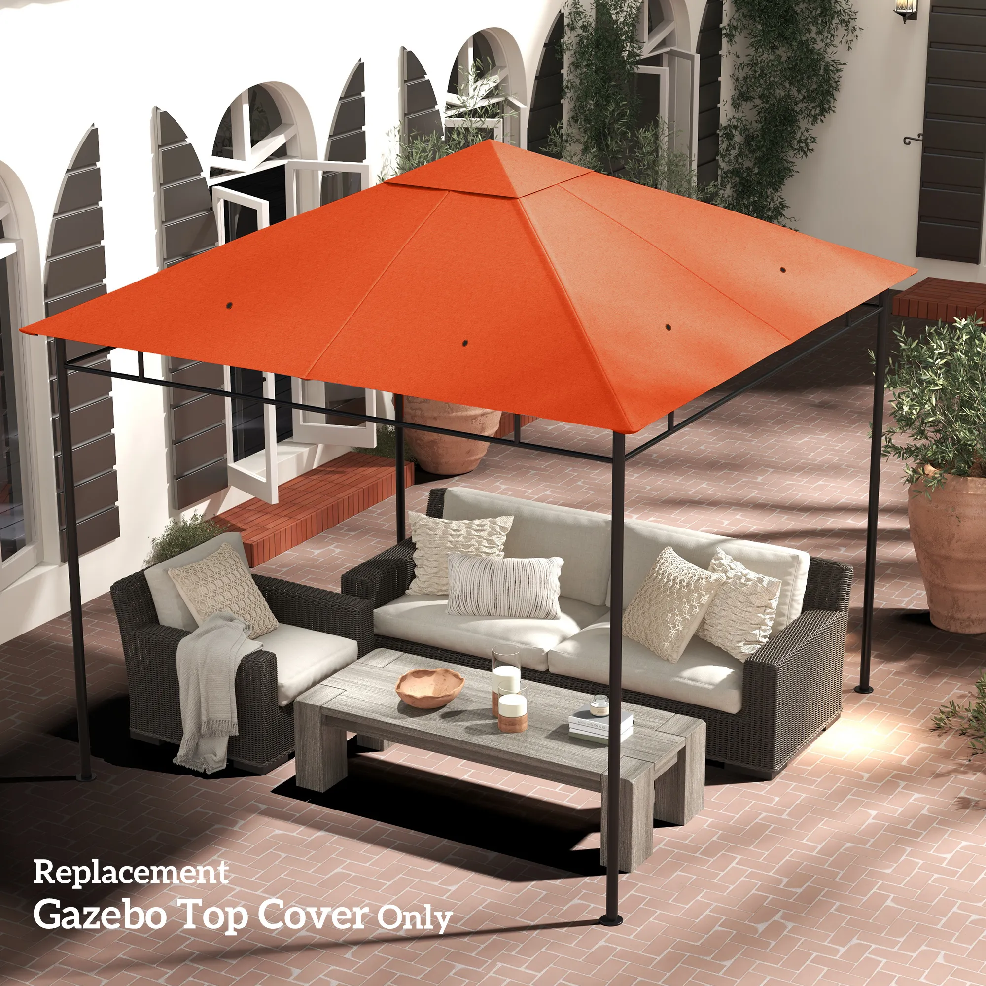 Ersatzdach für Pavillon 298L x 295B cm in Orange