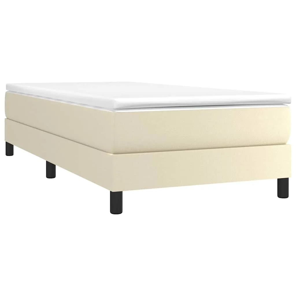 Boxspringbett Kunstleder mit Taschenfederkernmatratze 80x200 cm