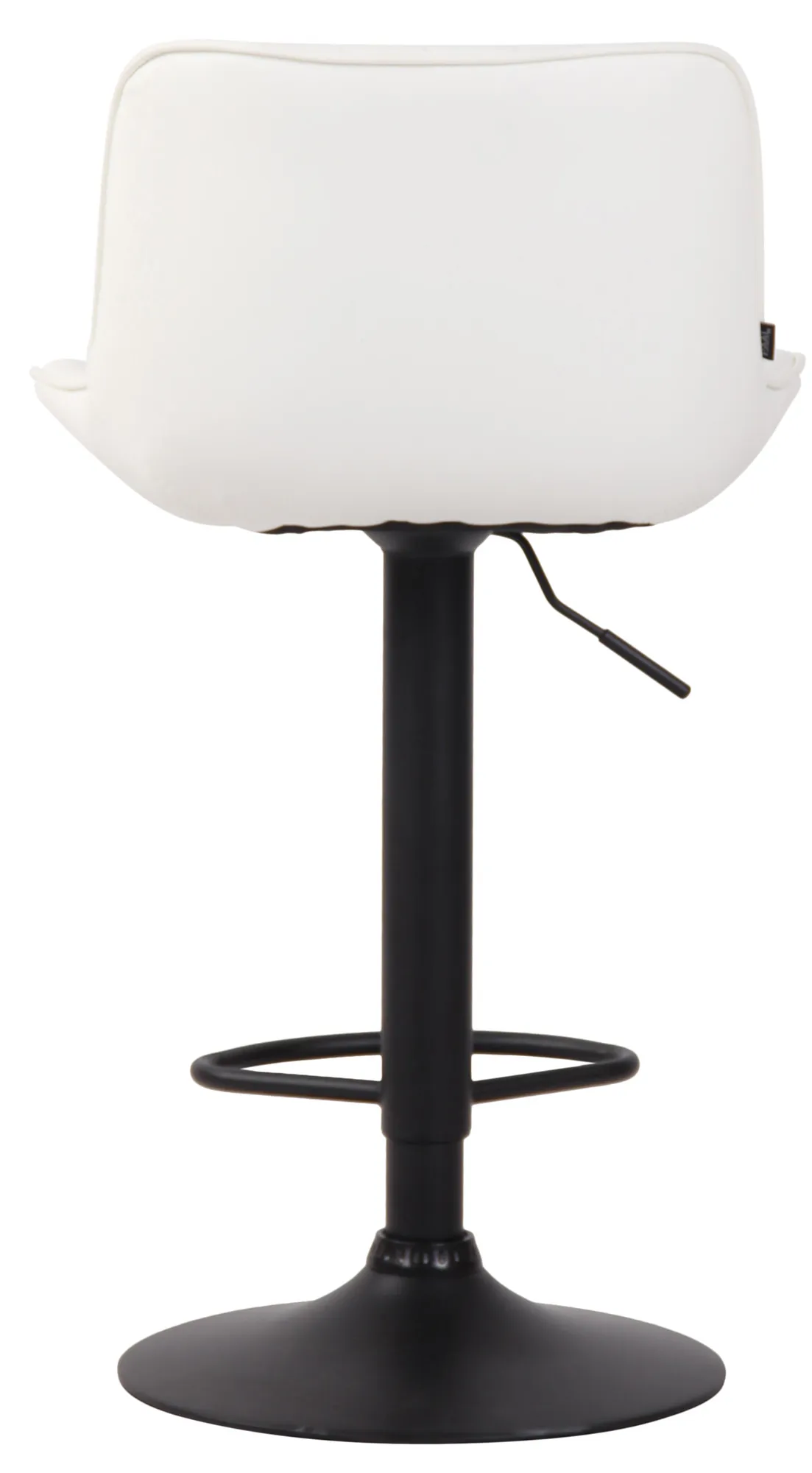 Barhocker Lentini Kunstleder 86-108 cm weiß