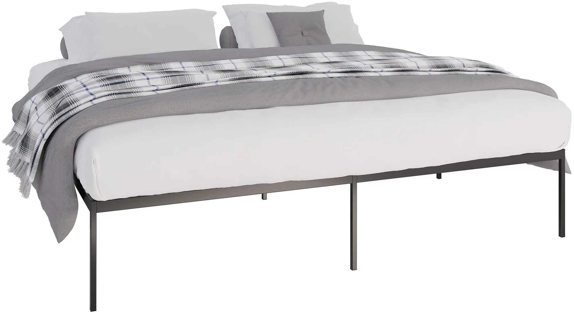 Metallbett Fargo 200 x 200 cm schwarz