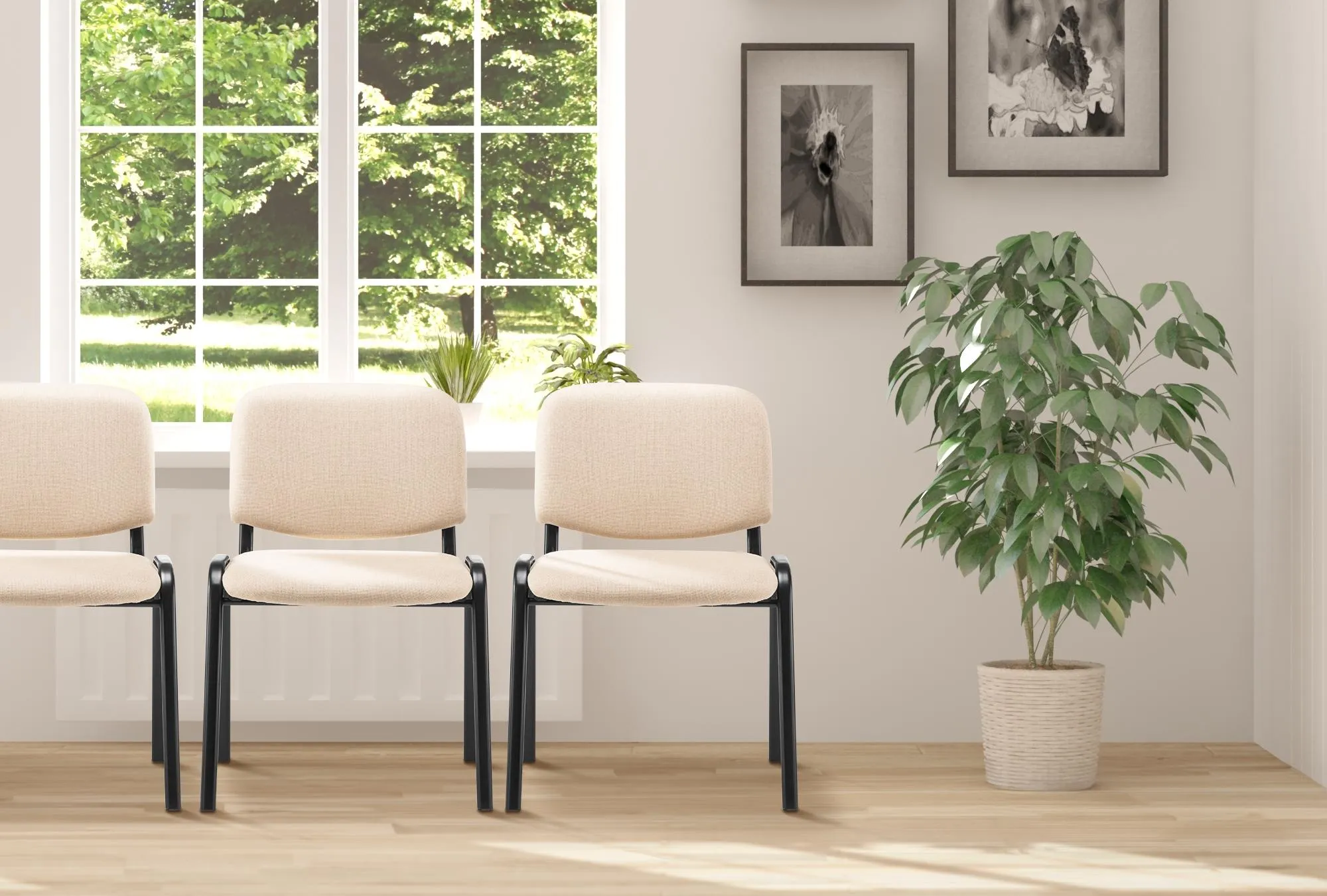 Stapelstuhl Ken 83x53x53 cm creme