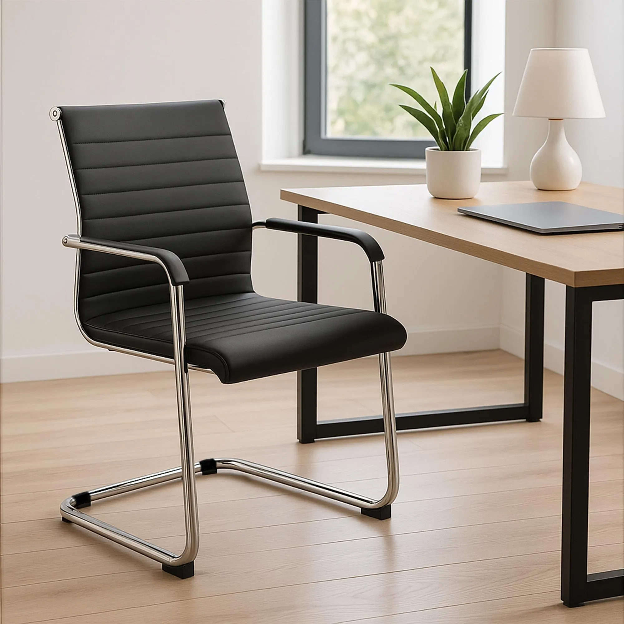 Bürostuhl Hakon 90x55x62 cm schwarz