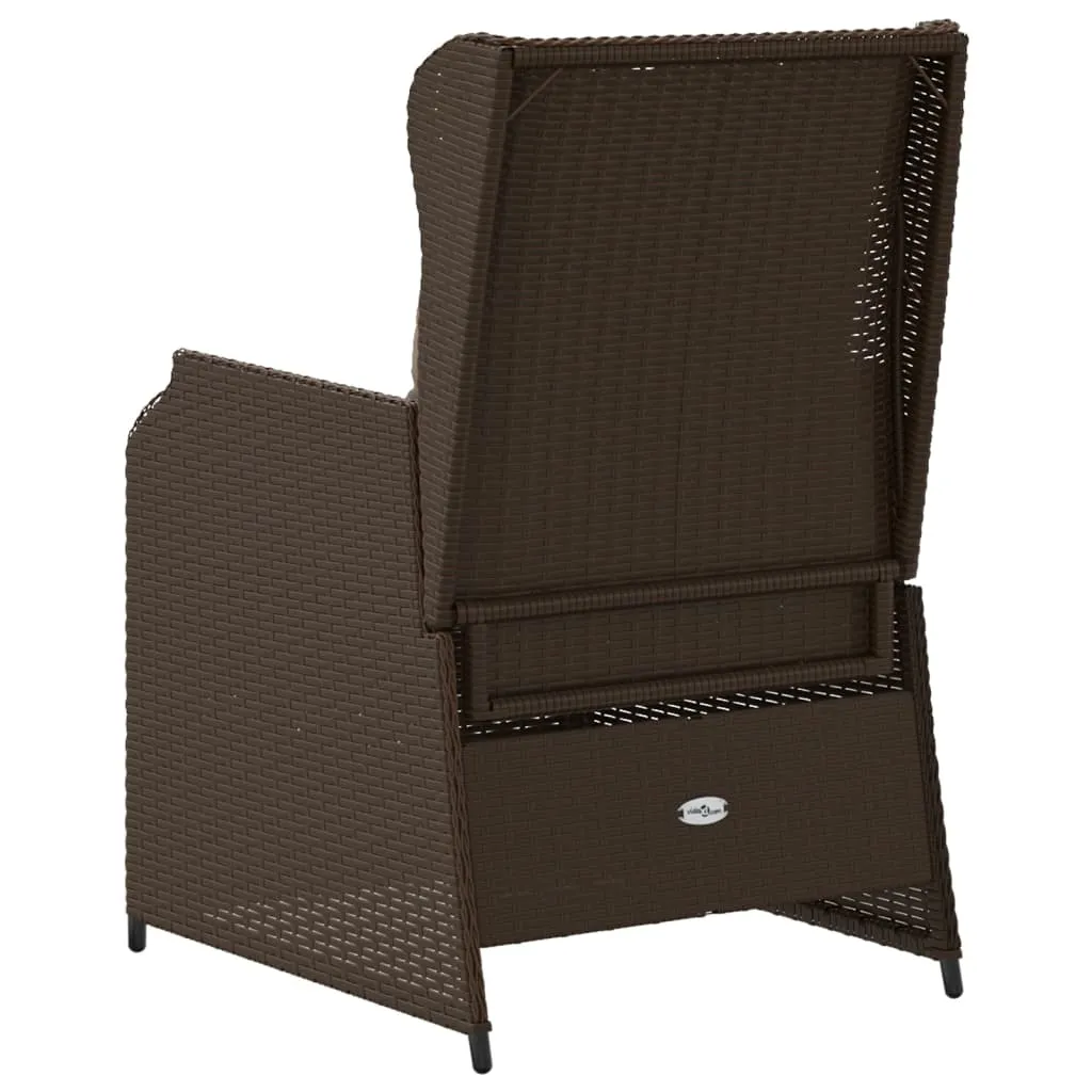 Verstellbarer Gartenstuhl 55 x 67 x 95 cm in Braun