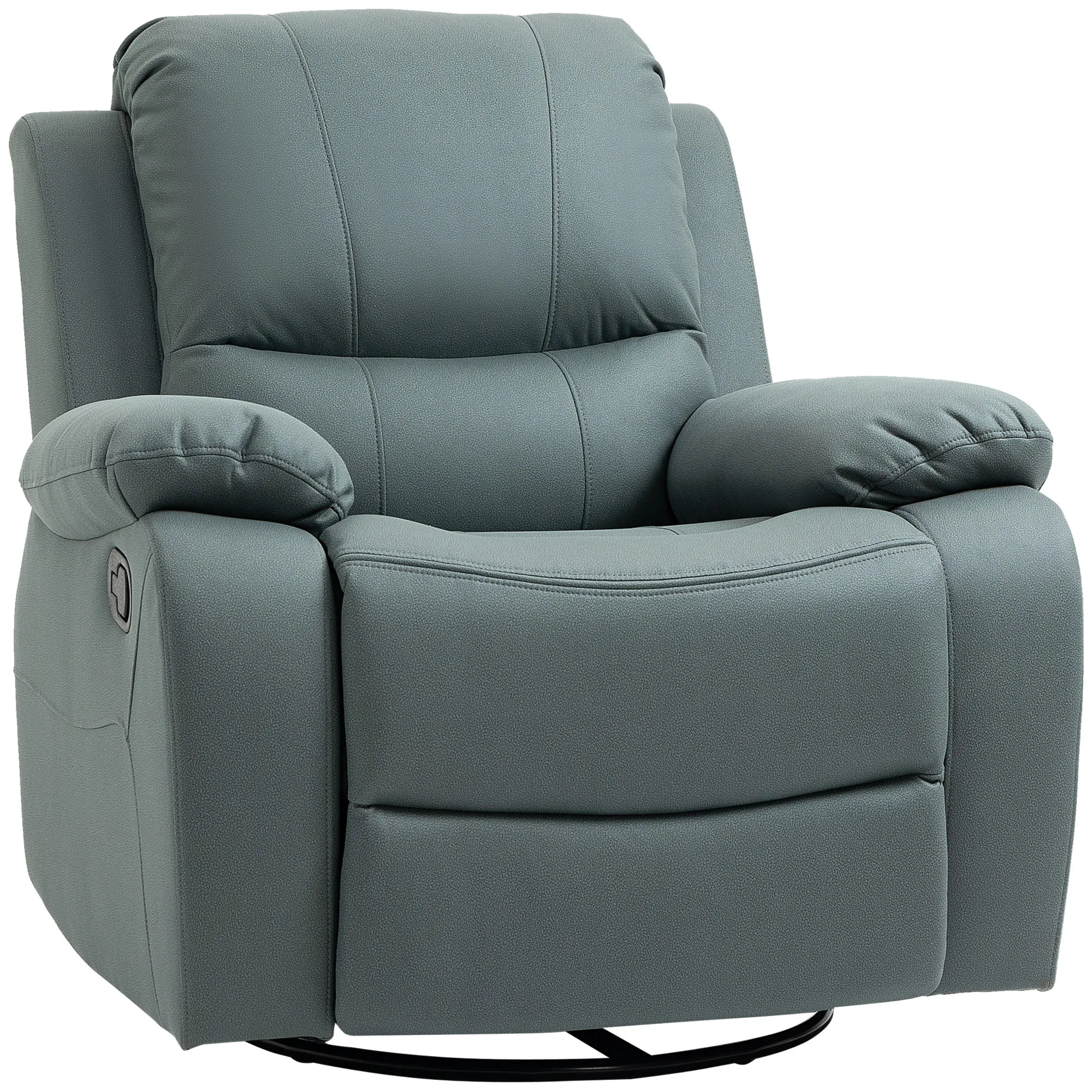 Relaxsessel Grün 93L x 100B x 98H cm mit verstellbarer Rückenlehne