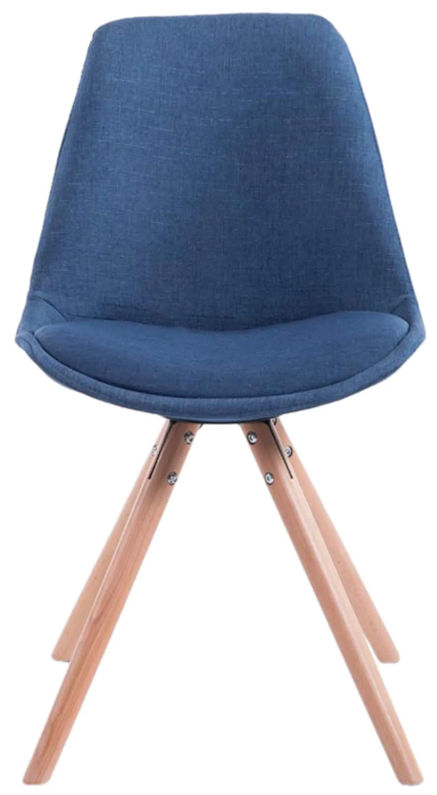 Besucherstühle Toulouse Stoff 84x48x56 cm Blau
