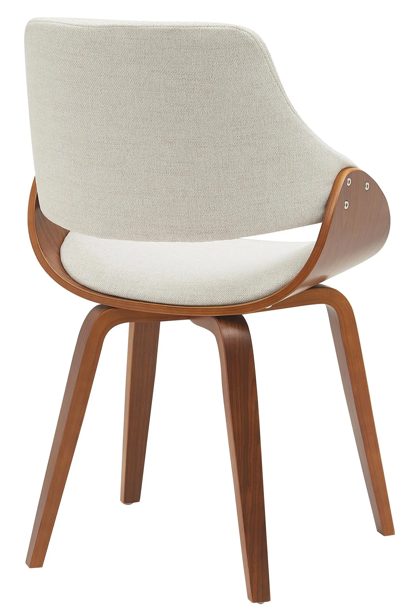 Esszimmerstuhl Vangale 2er Set 86x52x54 cm walnuss/creme
