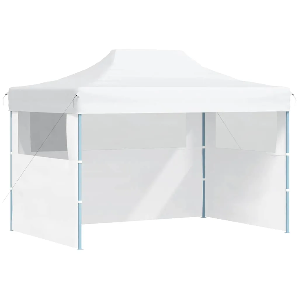 Faltbares Partyzelt Weiß 280x410x315 cm mit UV- und Wasserbeständigem Dach
